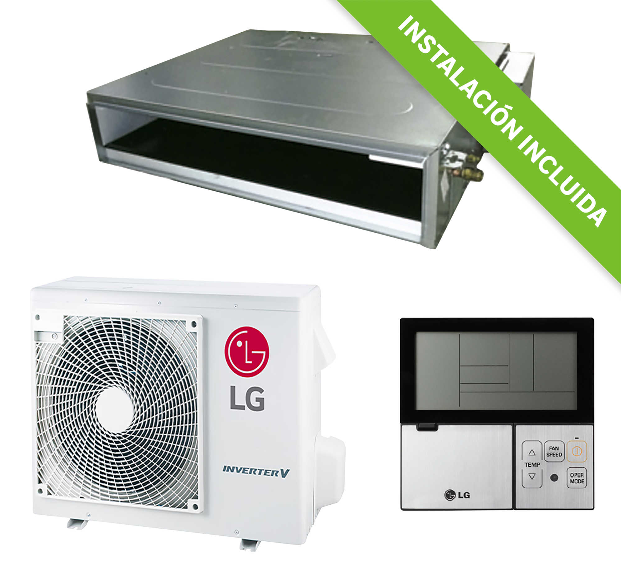 Aire acondicionado conductos lg cl24fc 5160 fg instalacion incluida