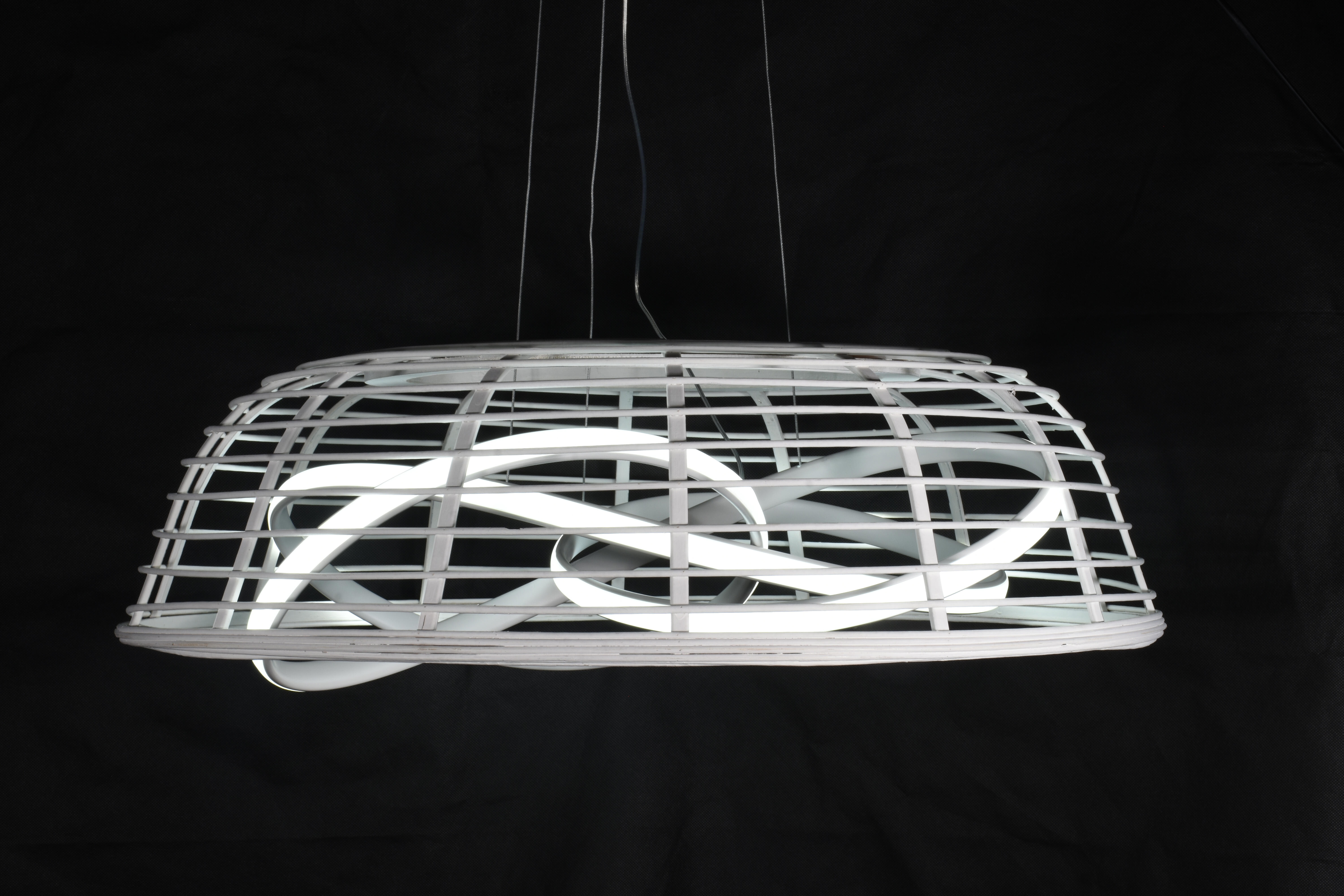 Lámpara de techo led duna 70w 4000k 80 cm de diámetro blanco