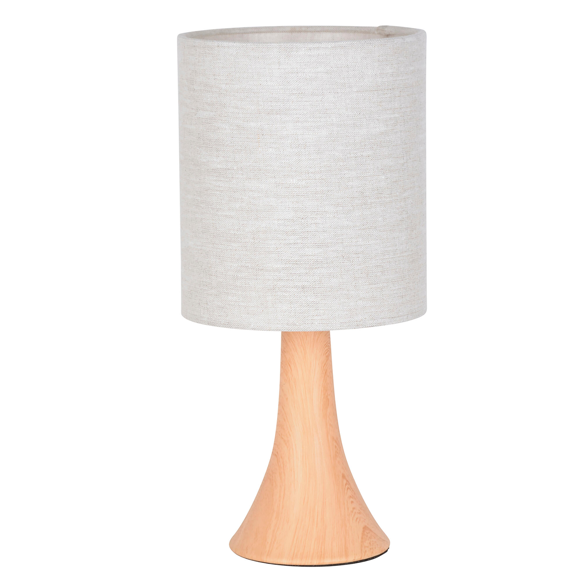 Lámpara de mesa arto e14 touch haya natural