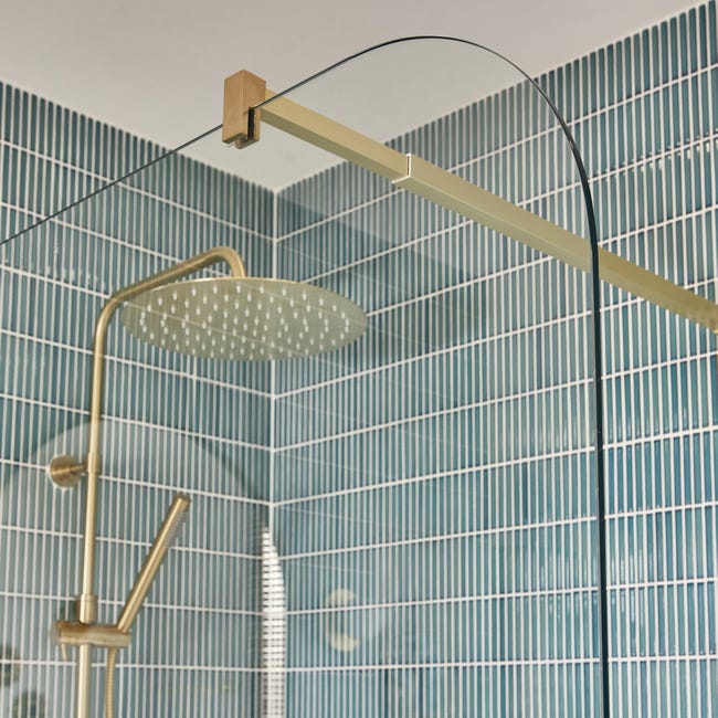 Columna de ducha dorada, conjunto de ducha con mezclador de ducha y ducha  de mano, colone ducha ajustable en altura, grifo de ducha