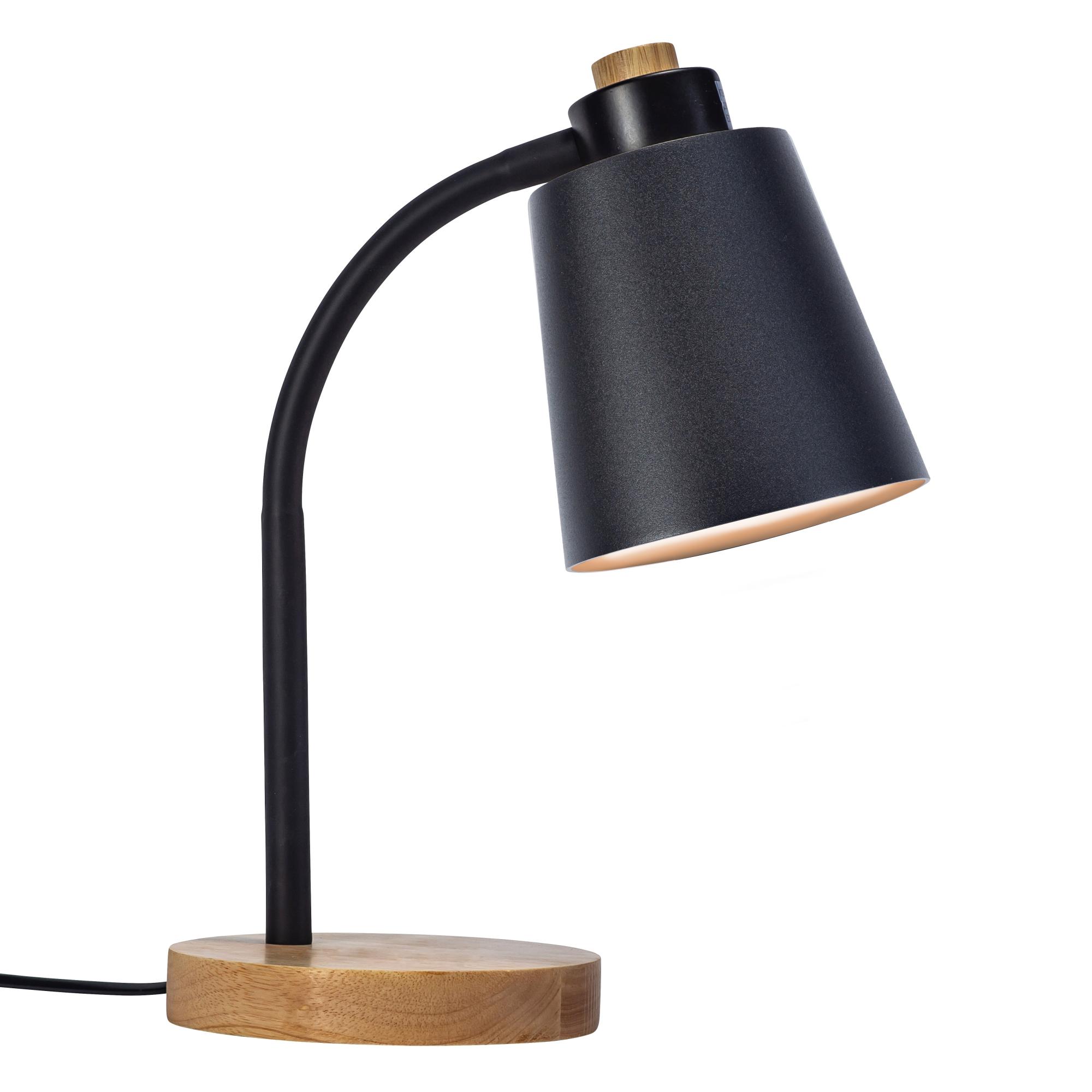 Flexo pau e27 madera negro