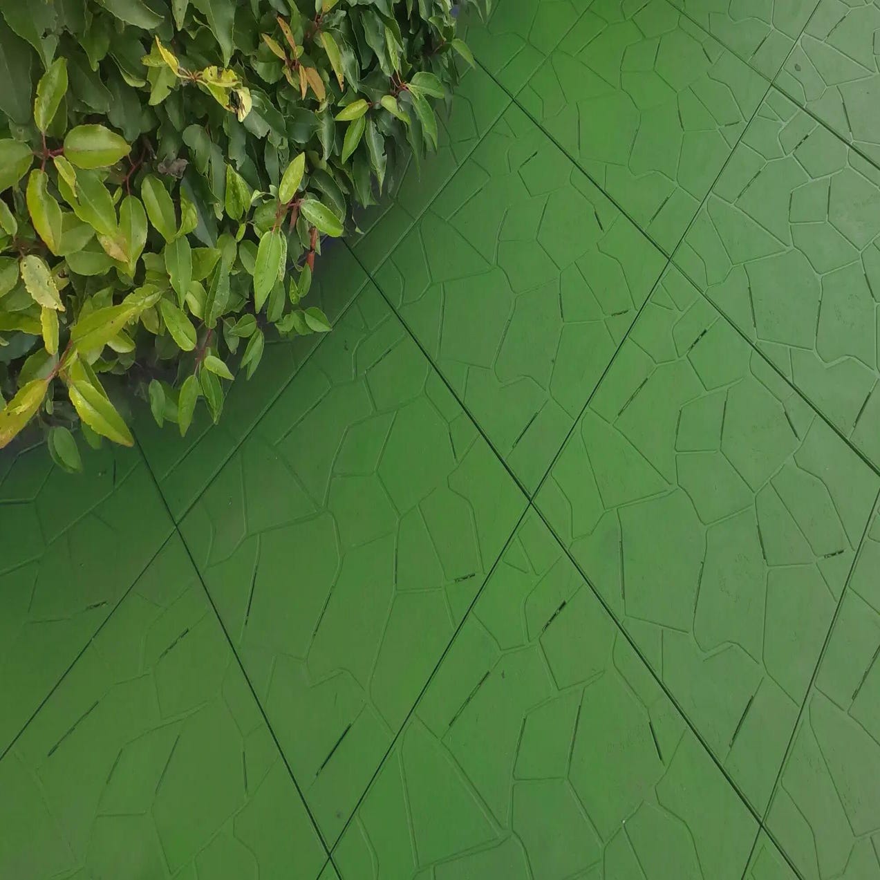 Baldosa de polietileno Multiplate verde 55,5 x 55,5 cm