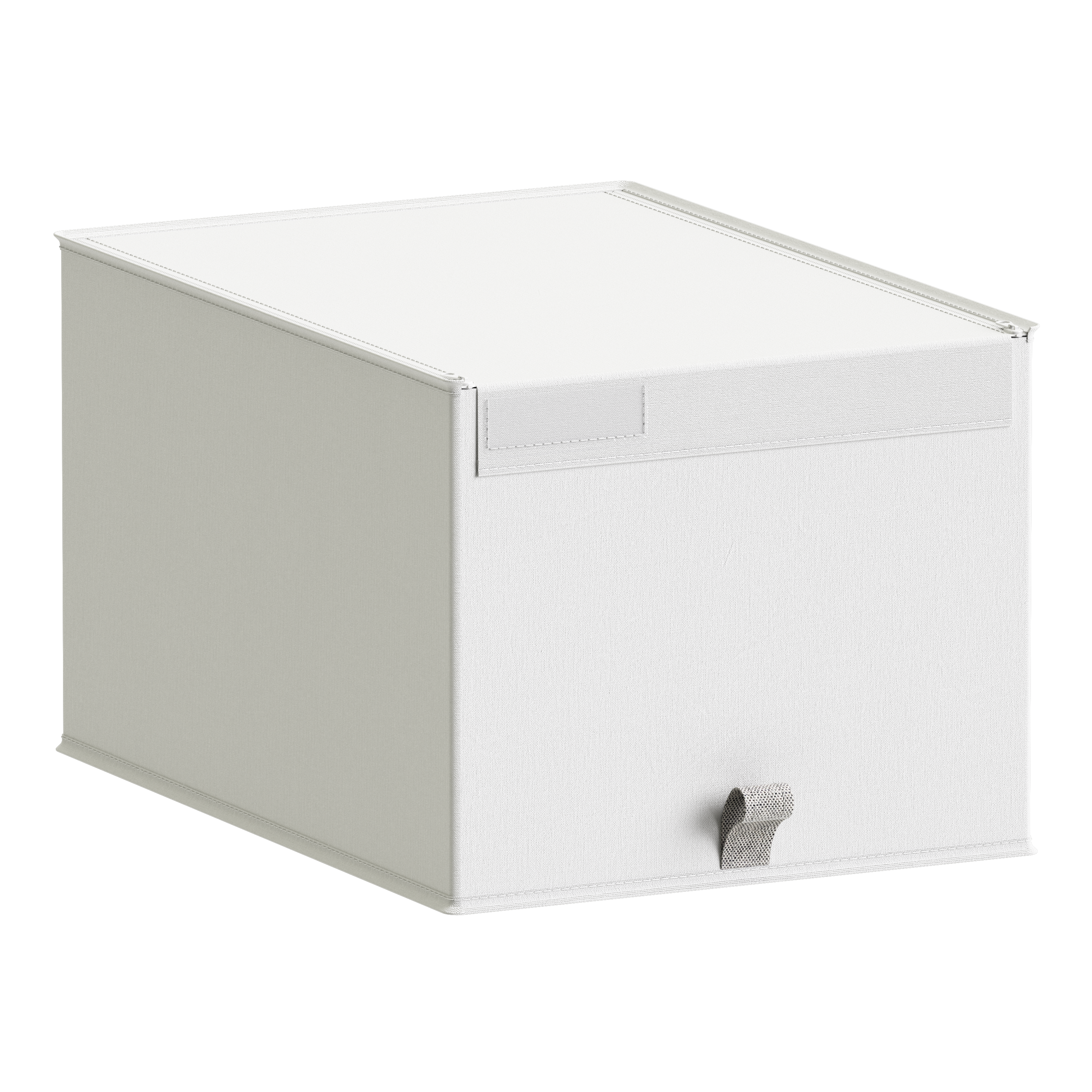 Caja de poliéster spaceo blanca plegable con tapa de 36x29x50 cm