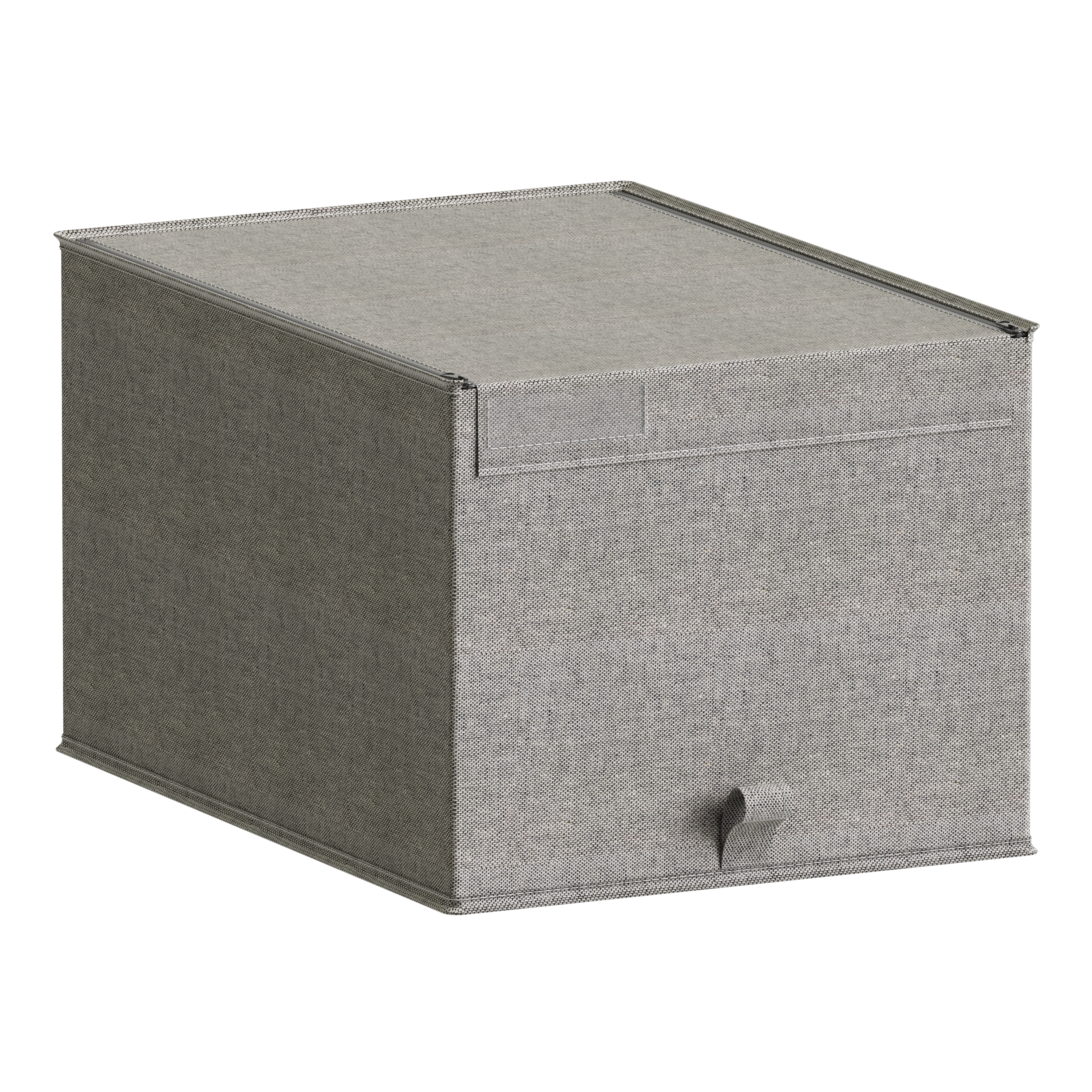 Caja de polialgodón spaceo gris plegable con tapa de 36x29x50 cm