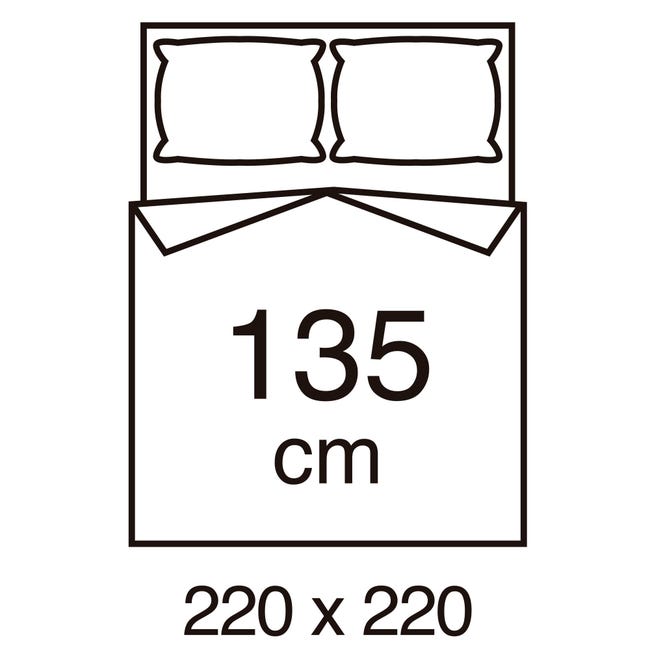 De todos modos Malentendido inercia Relleno nórdico Antiácaros poliéster blanco para cama de 135 cm | Leroy  Merlin