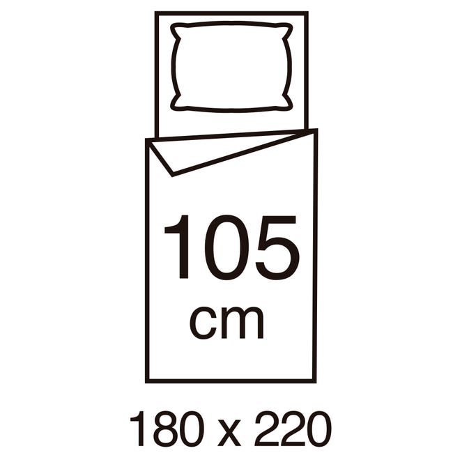 Relleno nórdico 100% microfibra blanco 180x220 [Cama 105] BASIC