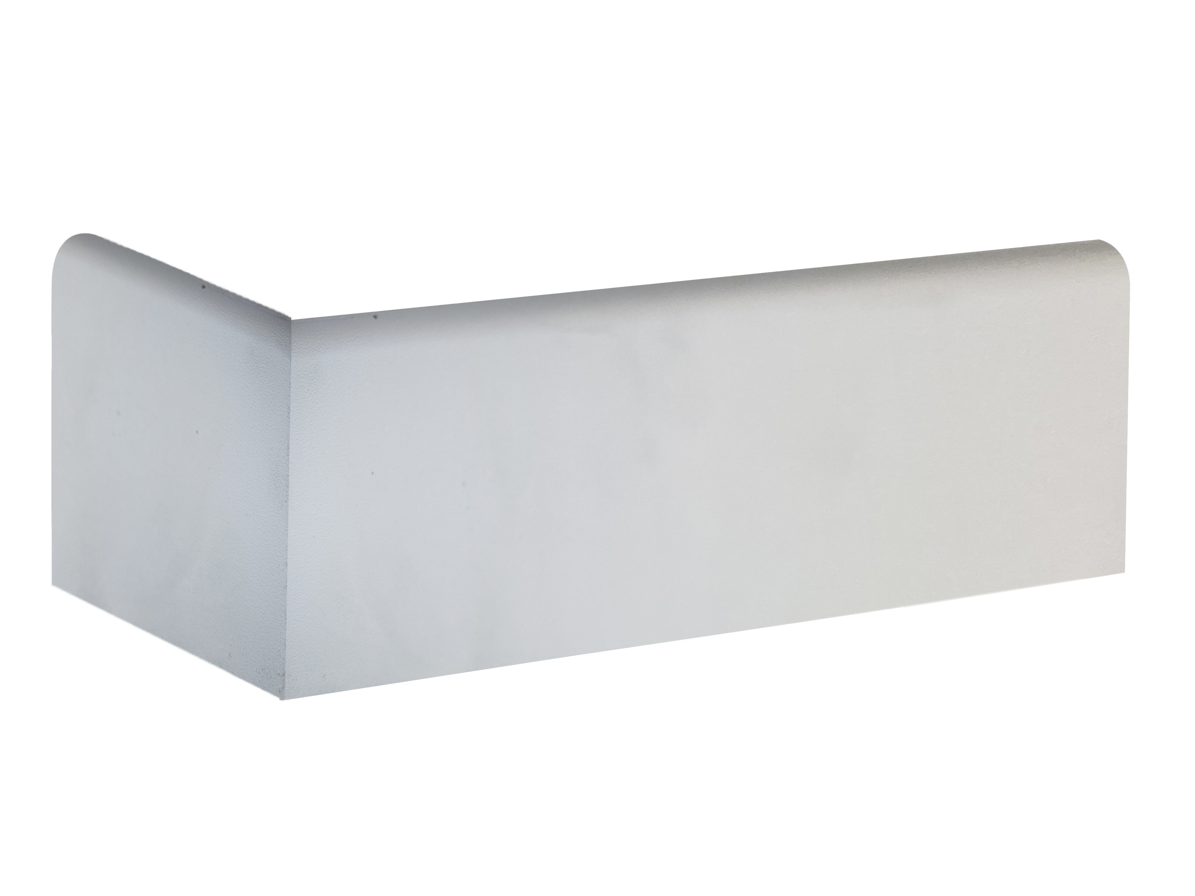 Bariperfil Rodapié Blanco Ceniza (2,44 m x 10 mm x 7 cm, MDF