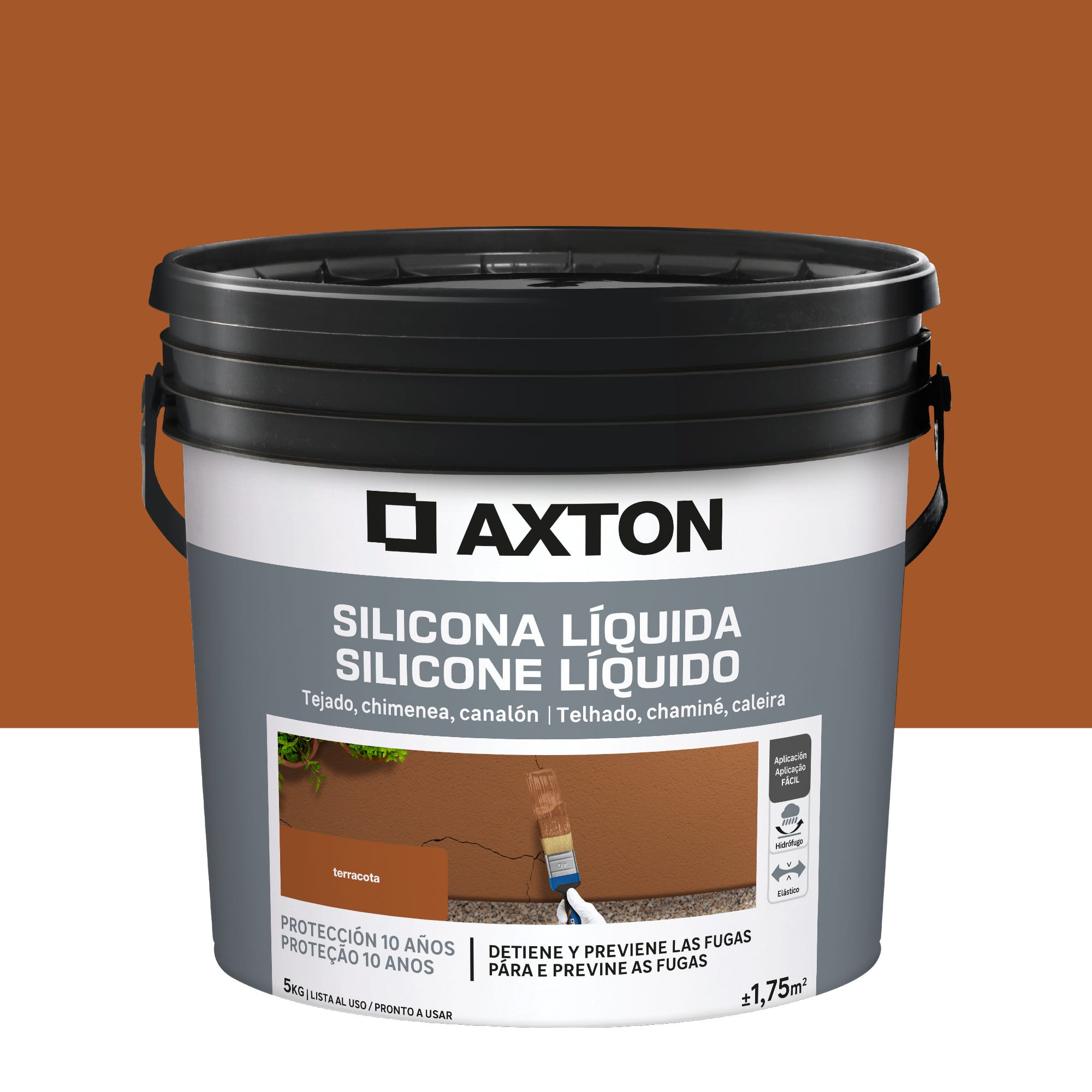 Silicona liquida AXTON 5Kg terracota