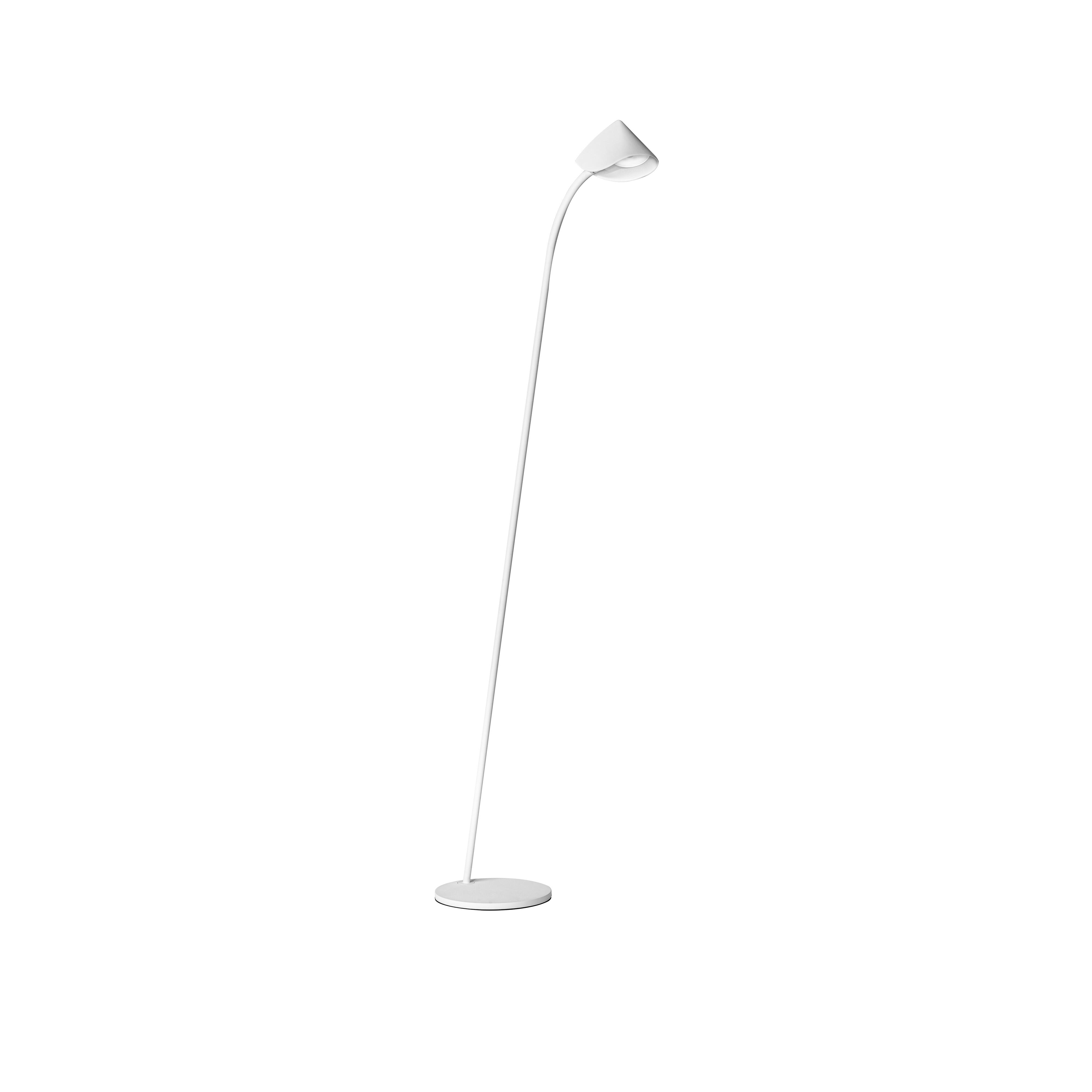 Lámpara de pie capuccina led blanco cálido 129 cm blanco