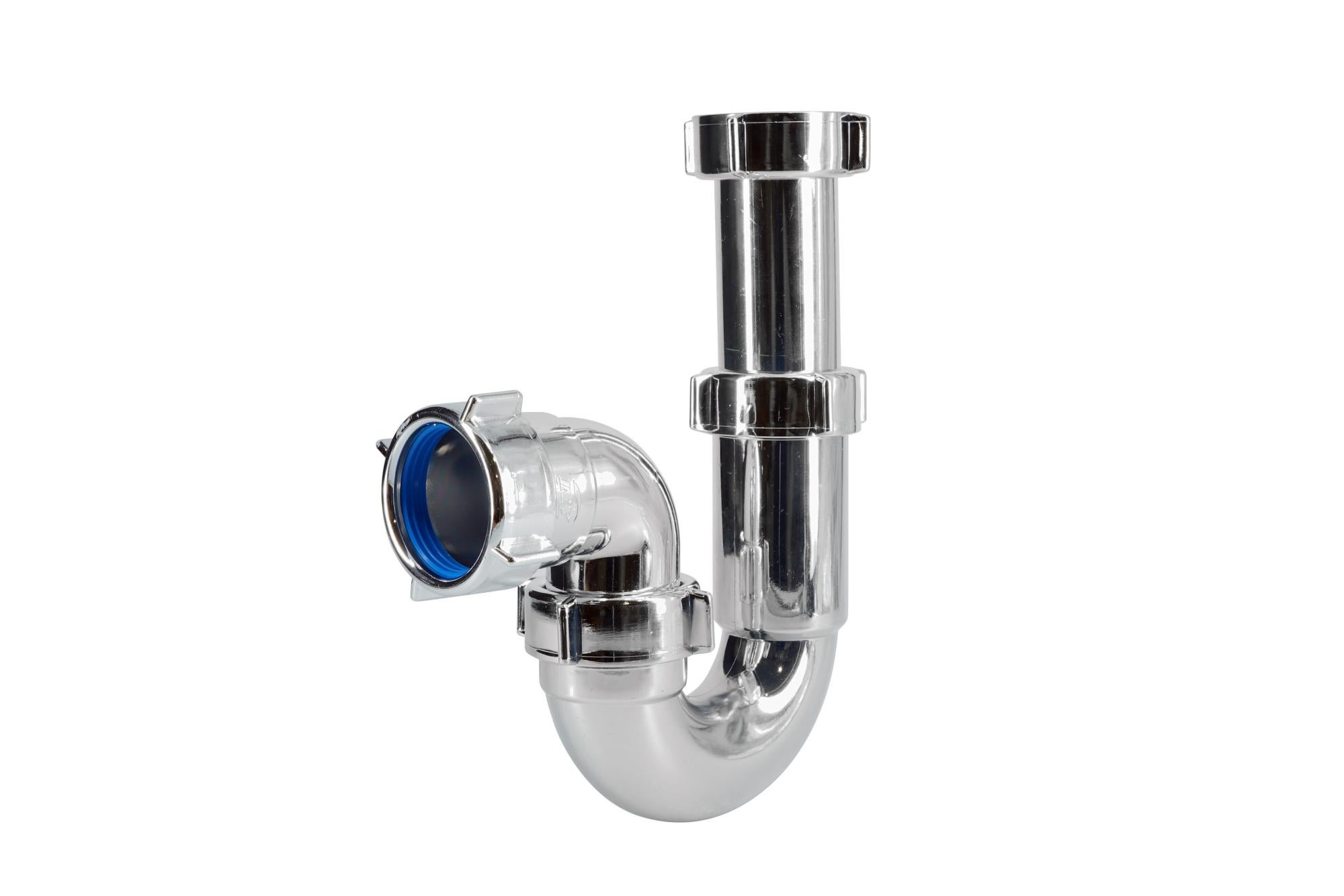 Sifón curvo de abs para lavabo wirquin cromado 1''1/4 o 1''1/2 de ø40mm de la marca WIRQUIN