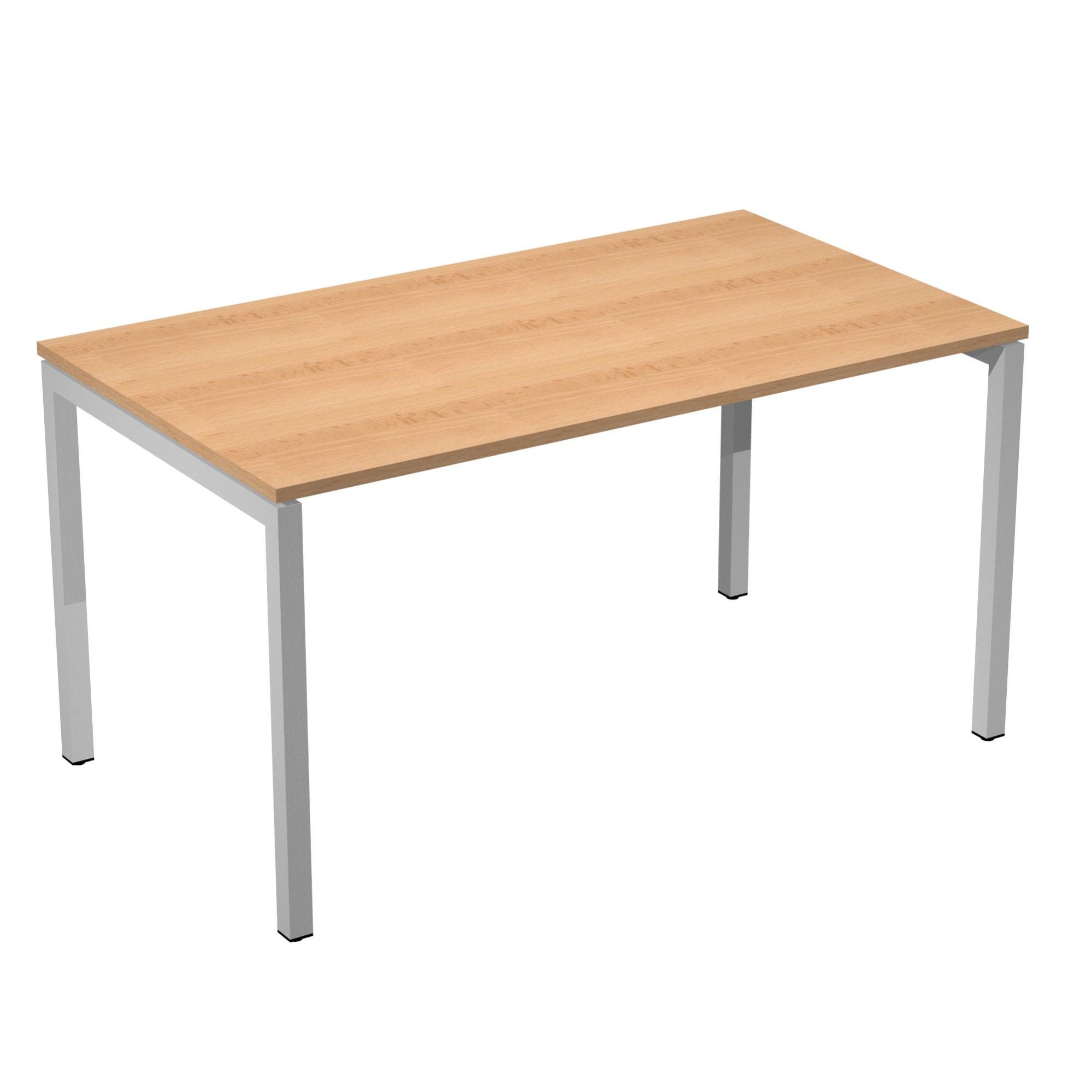 Mesa de escritorio venere de madera color haya de 72x140x80cm