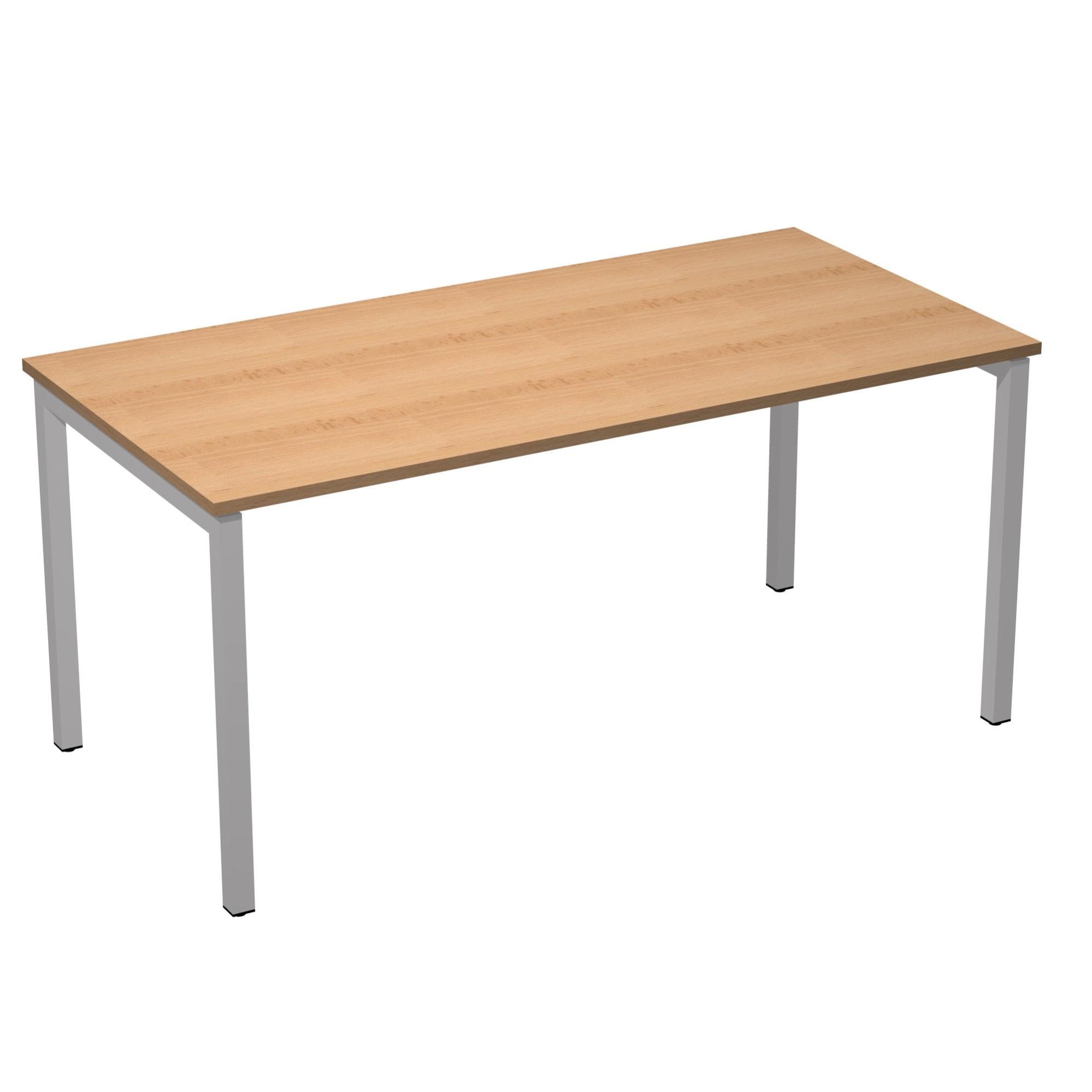 Mesa de escritorio venere de madera color haya de 72x160x80cm