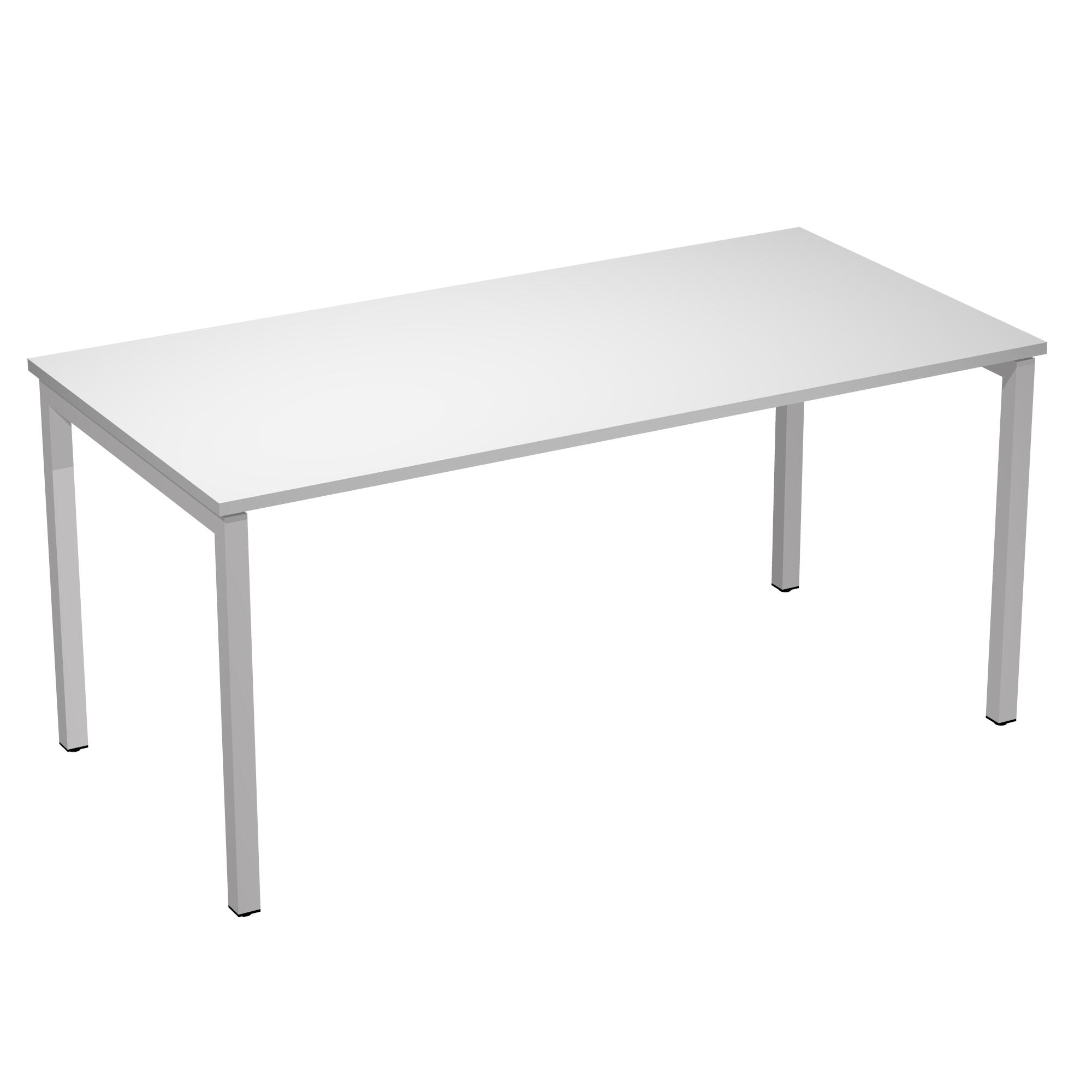 Mesa de escritorio venere de madera color blanco de 72x140x80cm