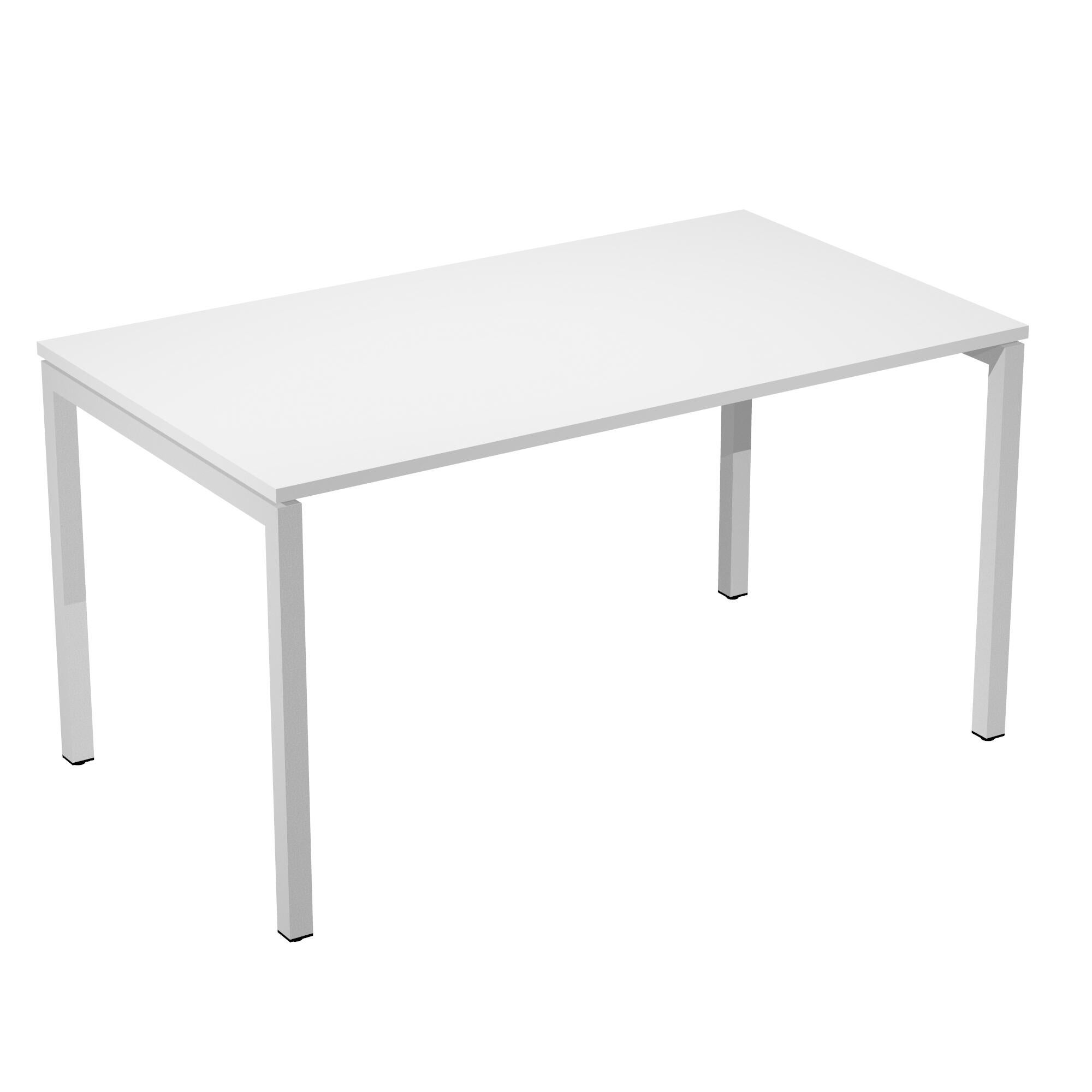 Mesa de escritorio venere de madera color blanco de 72x160x80cm