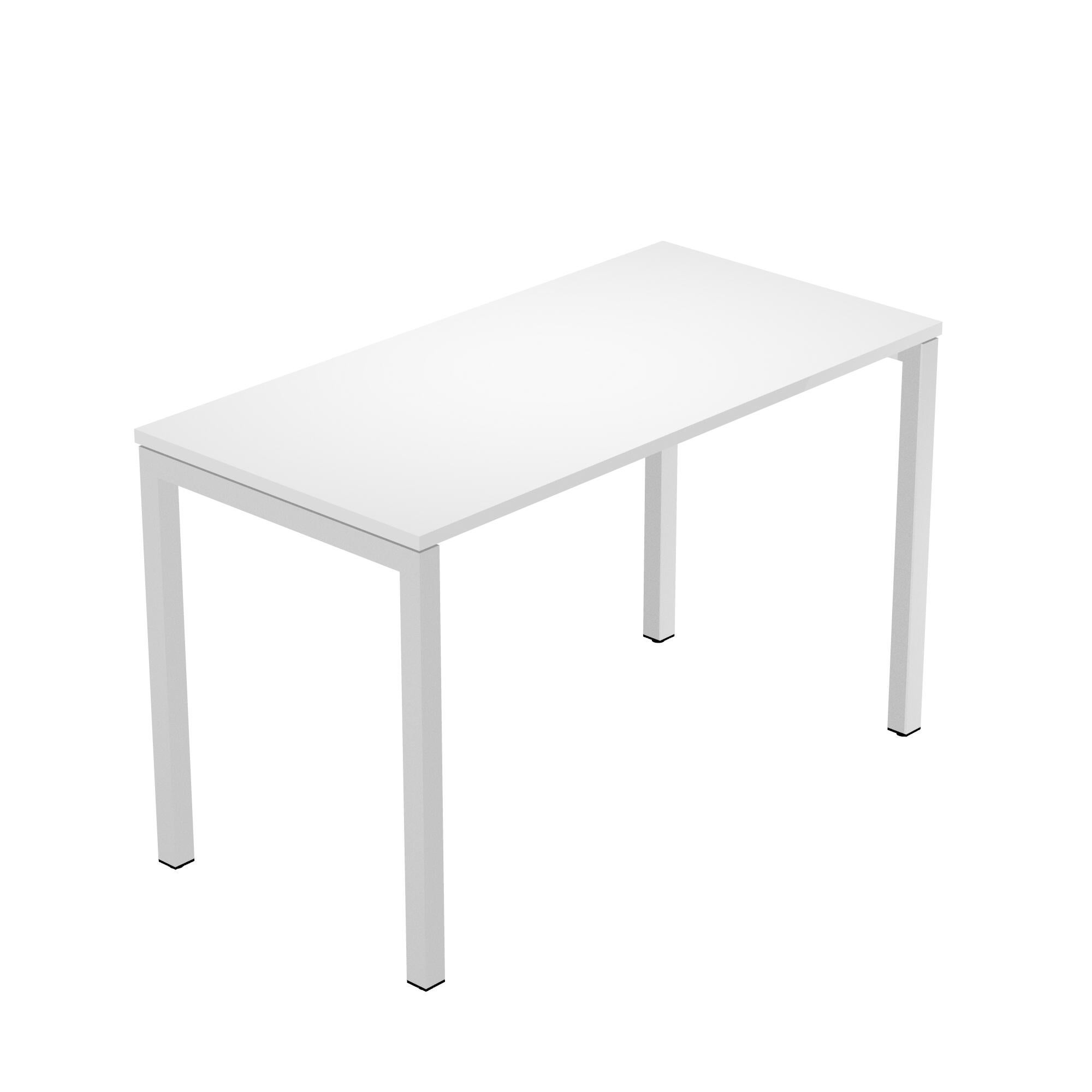 Mesa de escritorio venere de madera color blanco de 72x120x60cm