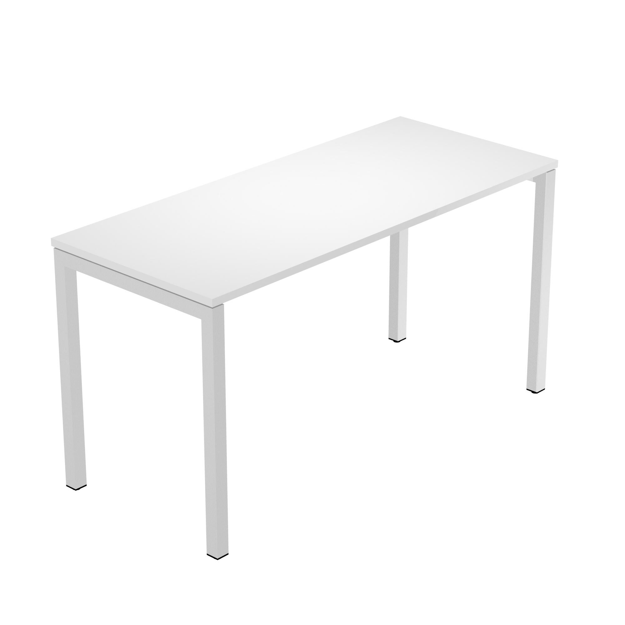 Mesa de escritorio venere de madera color blanco de 72x140x60cm