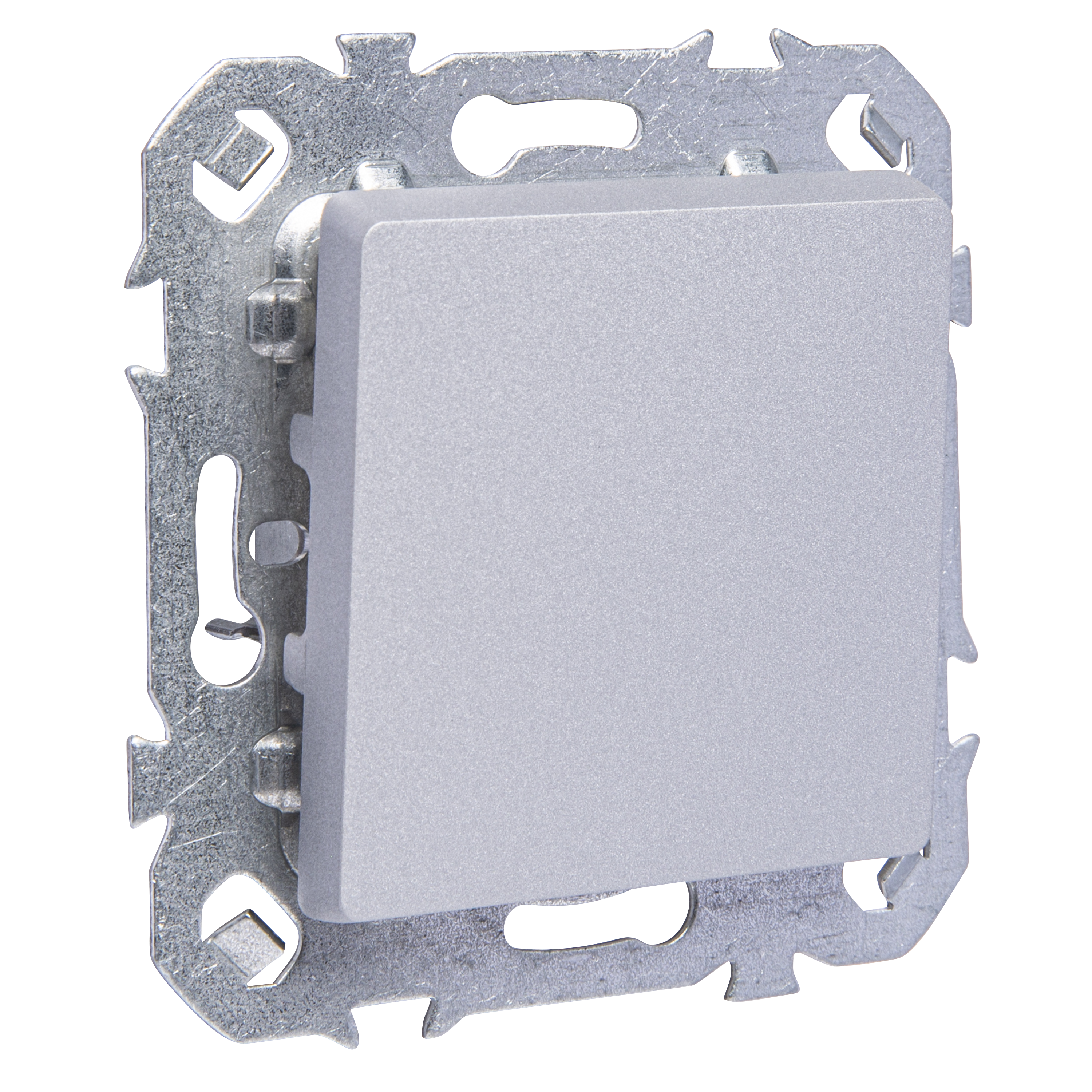 Interruptor modular lexman luxia color aluminio