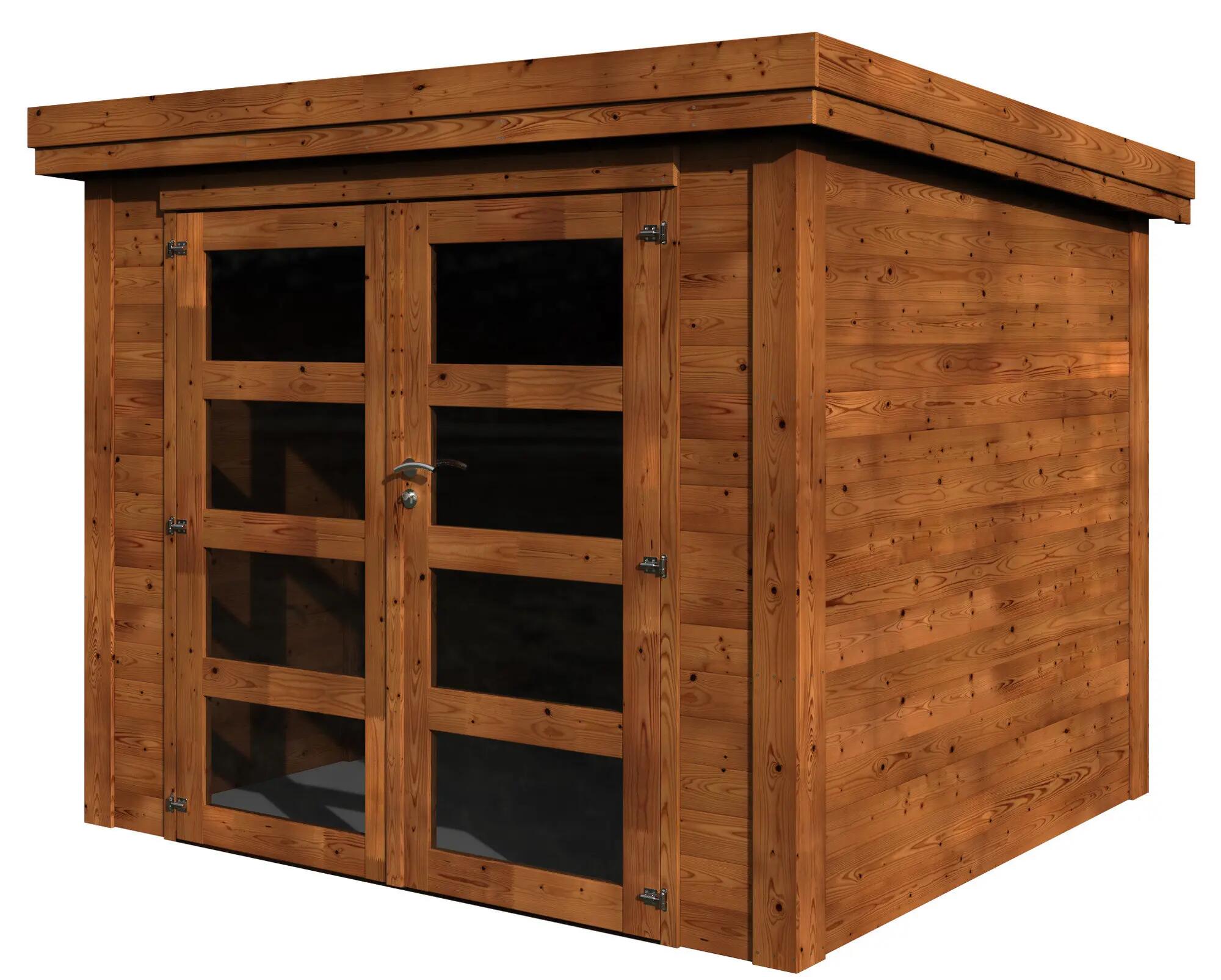 Caseta de madera pico tratada de 269x213x240 cm y 6.46 m2