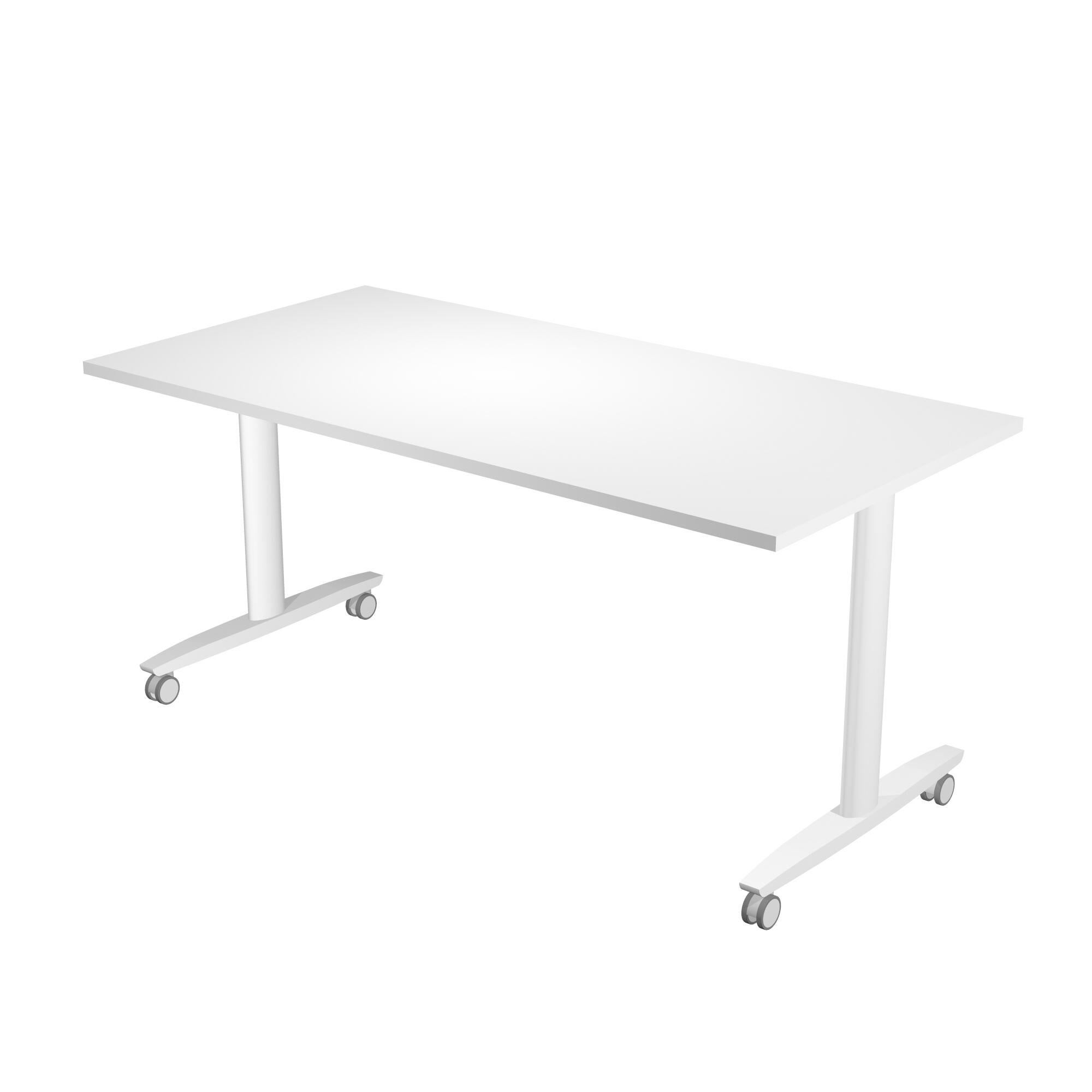 Mesa de escritorio multifuncional fold blanca de 72x140x80cm