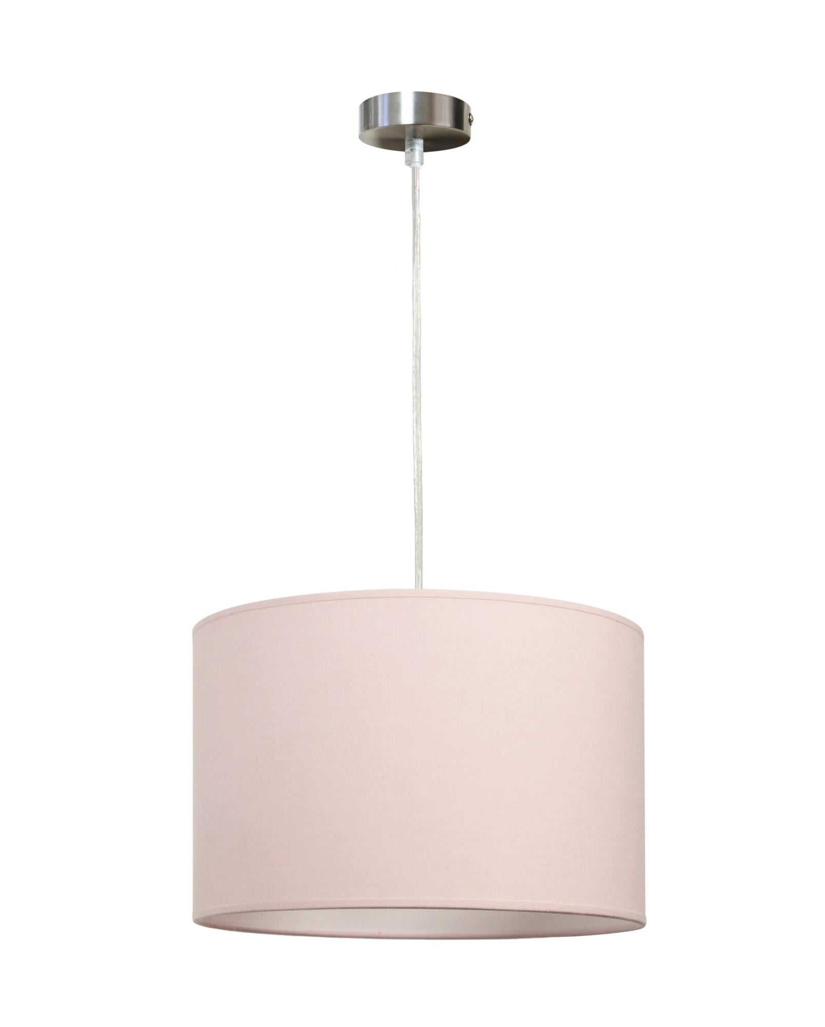 Lámpara de techo inspire nicole 1 luz e27 rosa palo 30 cm