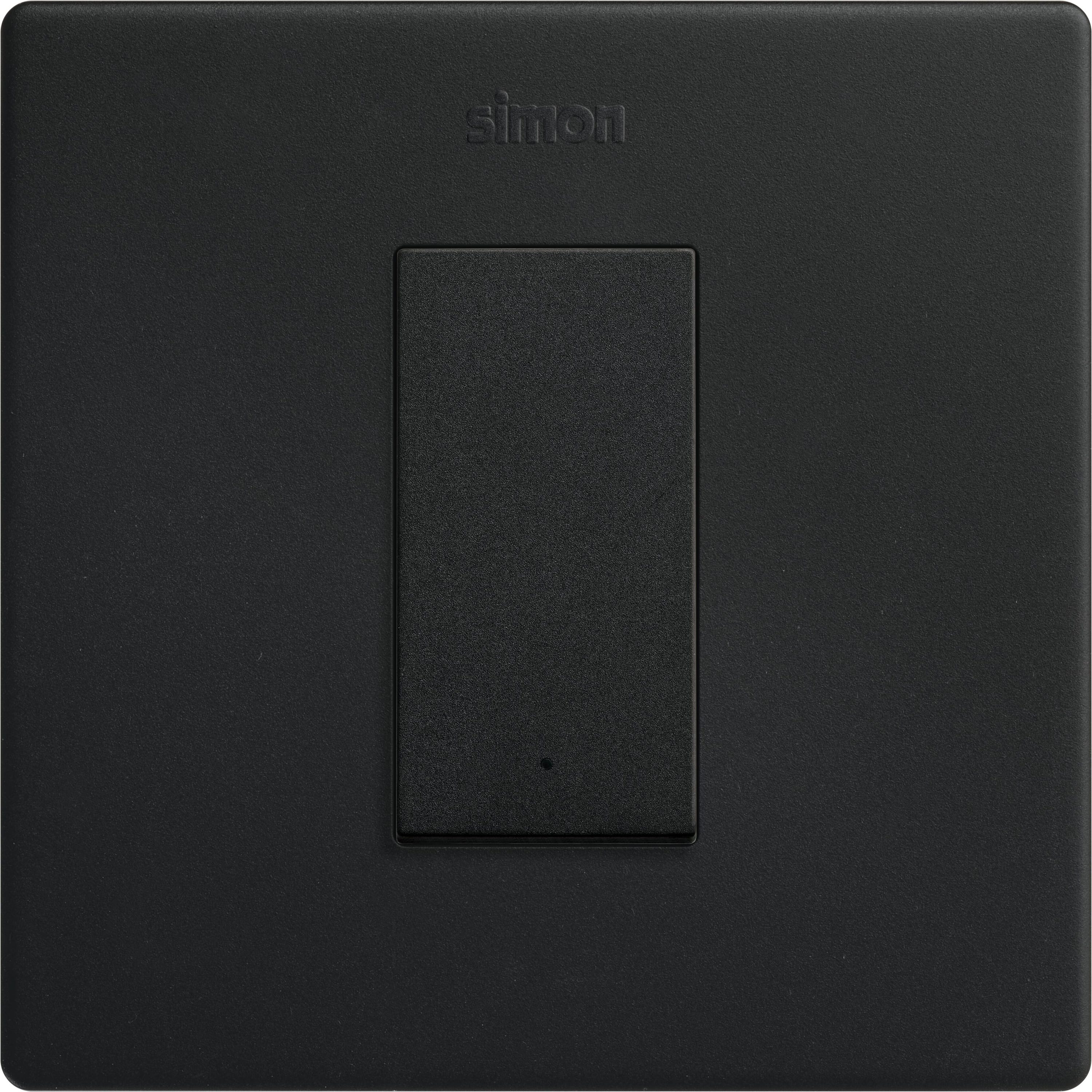 Simon 270 Enchufe con USB (Negro, Mate, 16 A)
