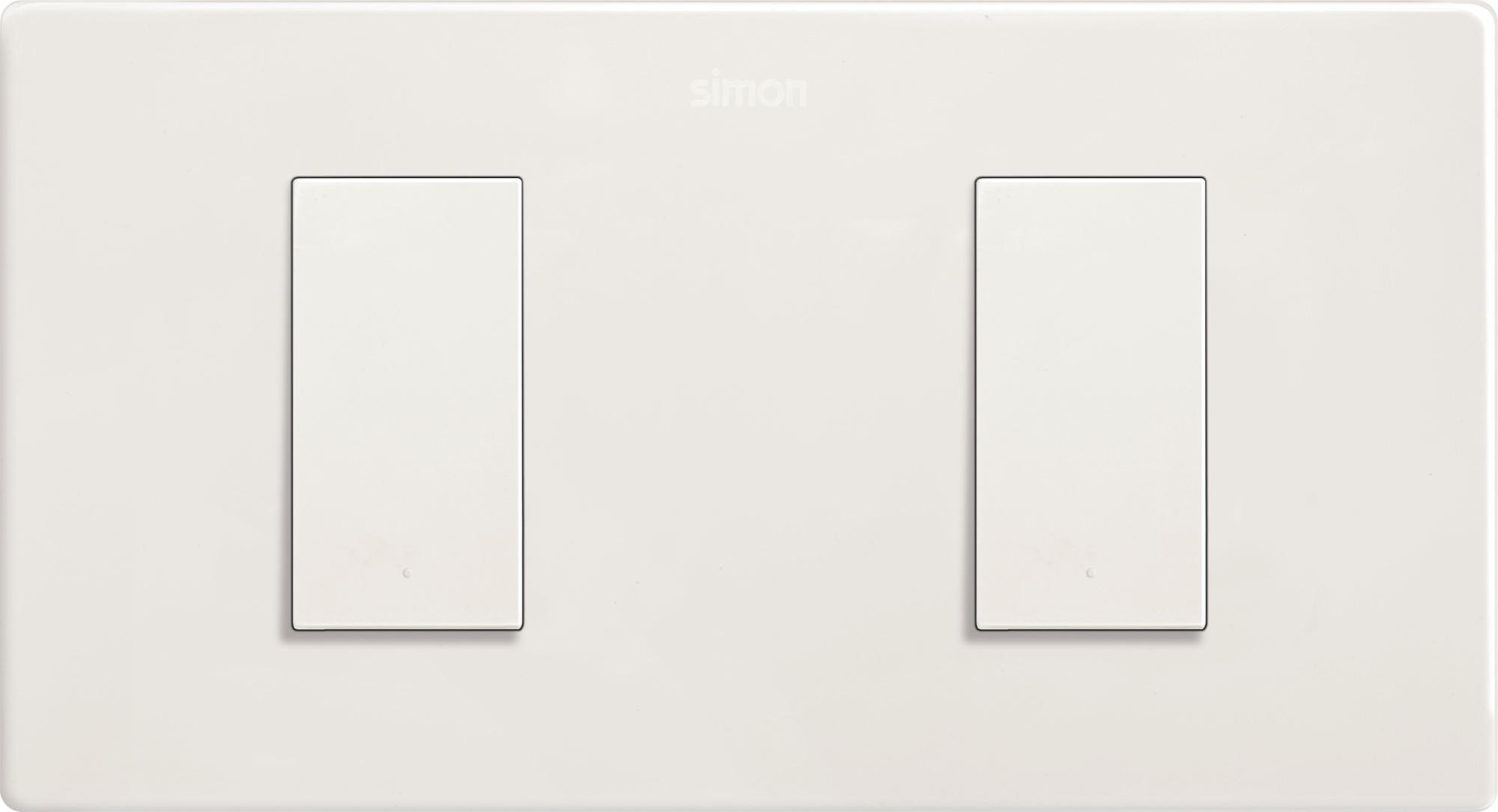 Kit 2 interruptor/conmutador 1 módulo simon 270 blanco