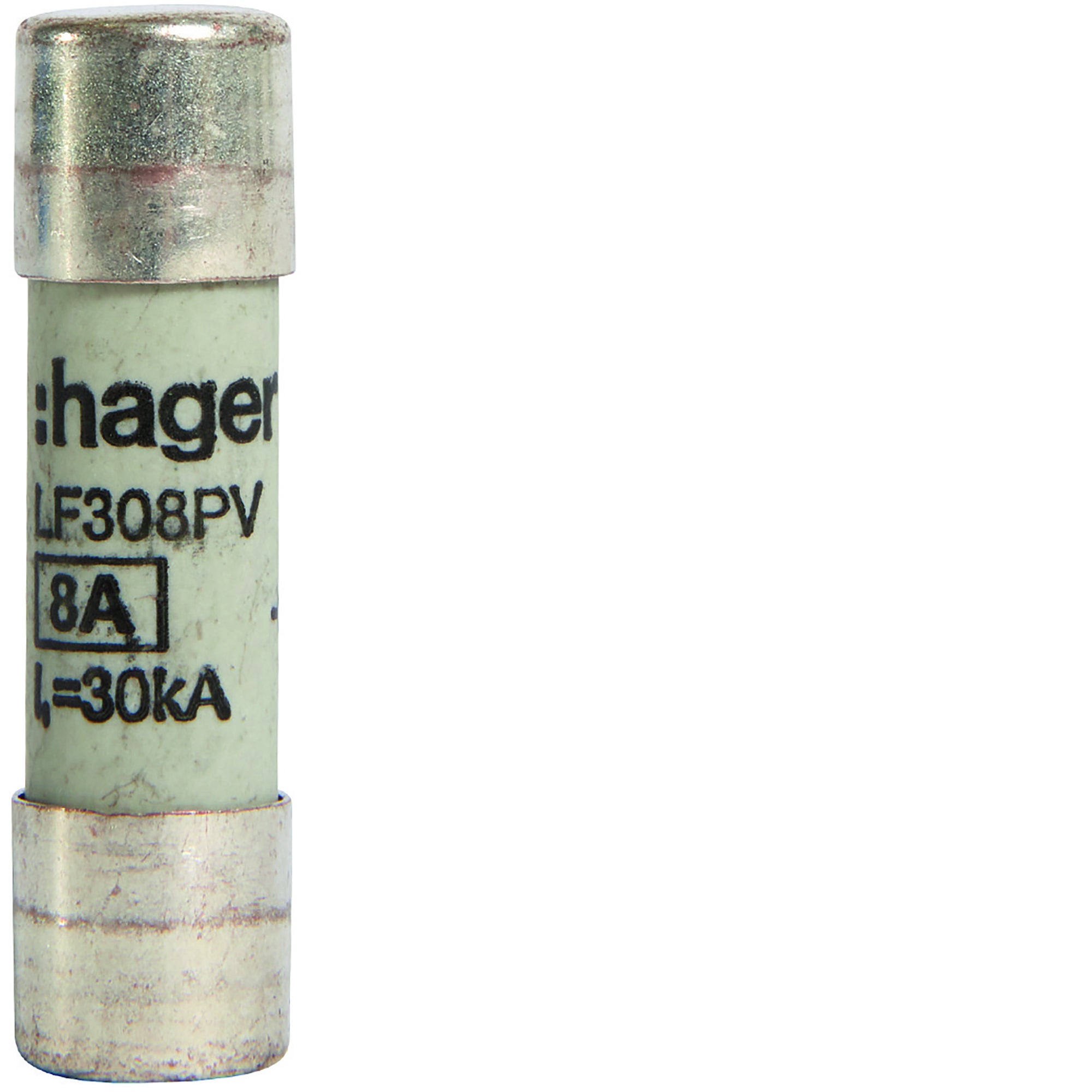 Cartucho fusible solar hager lf308pv 8a