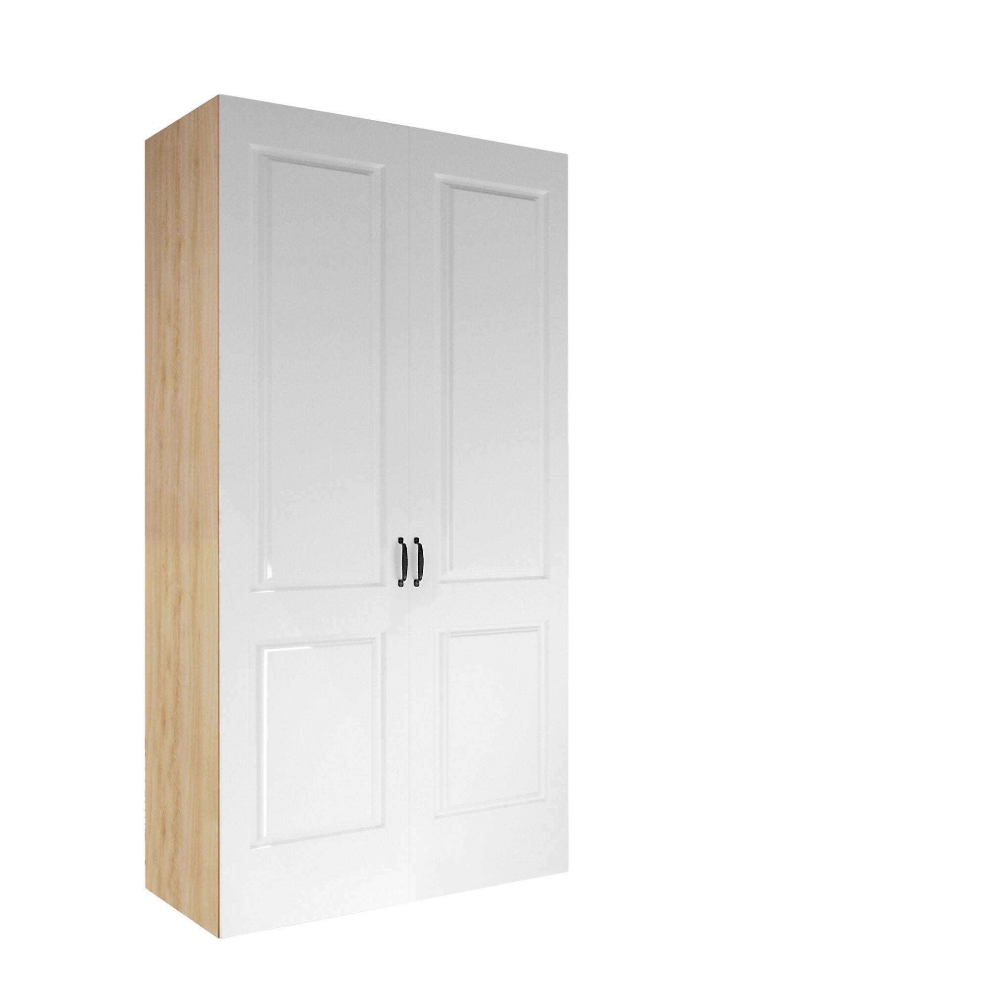 Armario ropero puerta Abatible Blanco 200x215xcm