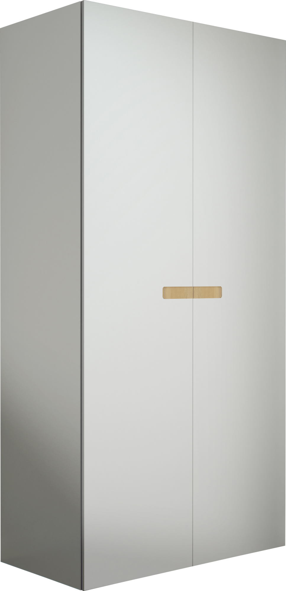 Armario ropero puerta abatible spaceo home nepal blanco-roble 240x120x60cm