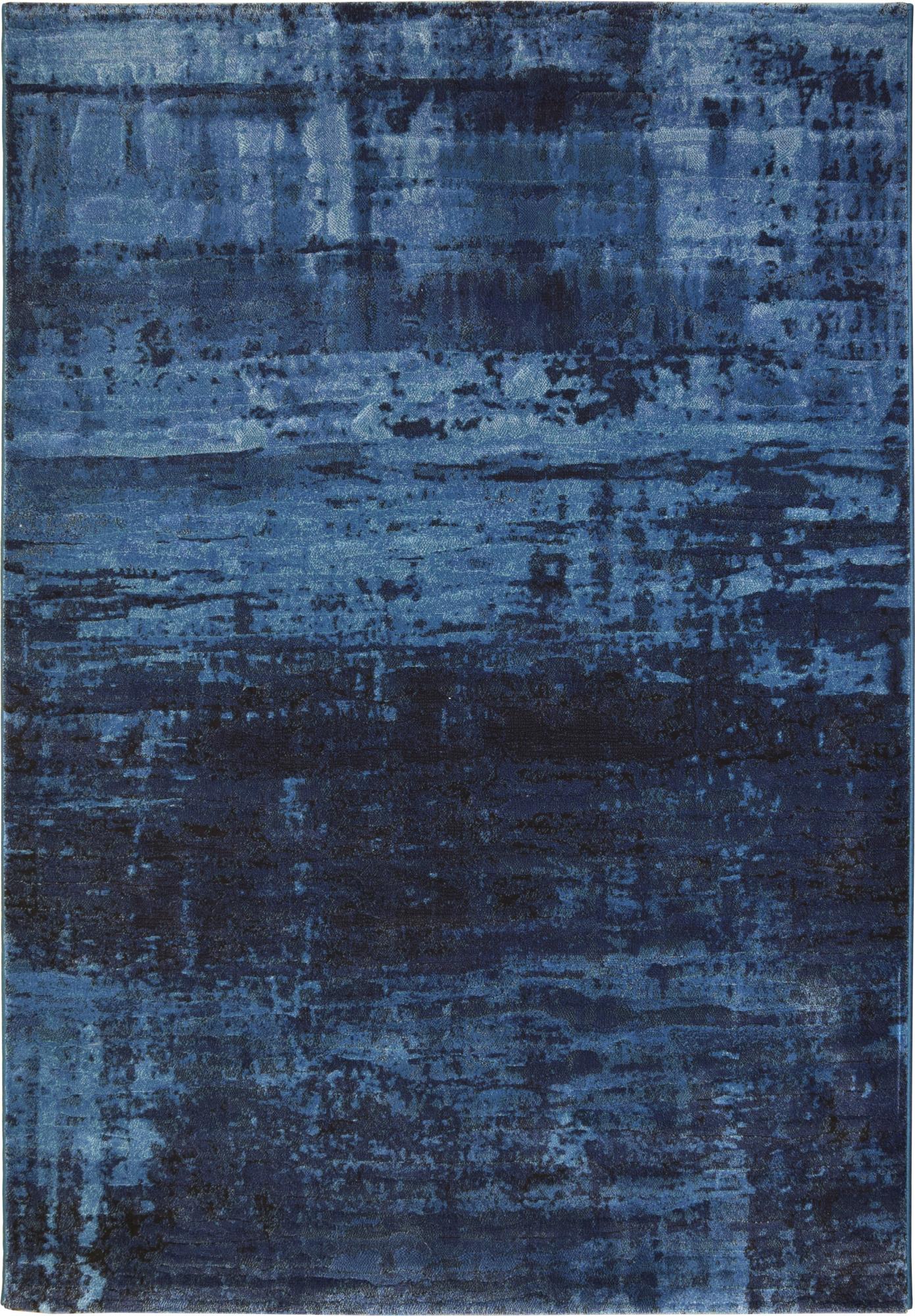 Alfombra polipropileno monetti azul rectangular 133x195cm