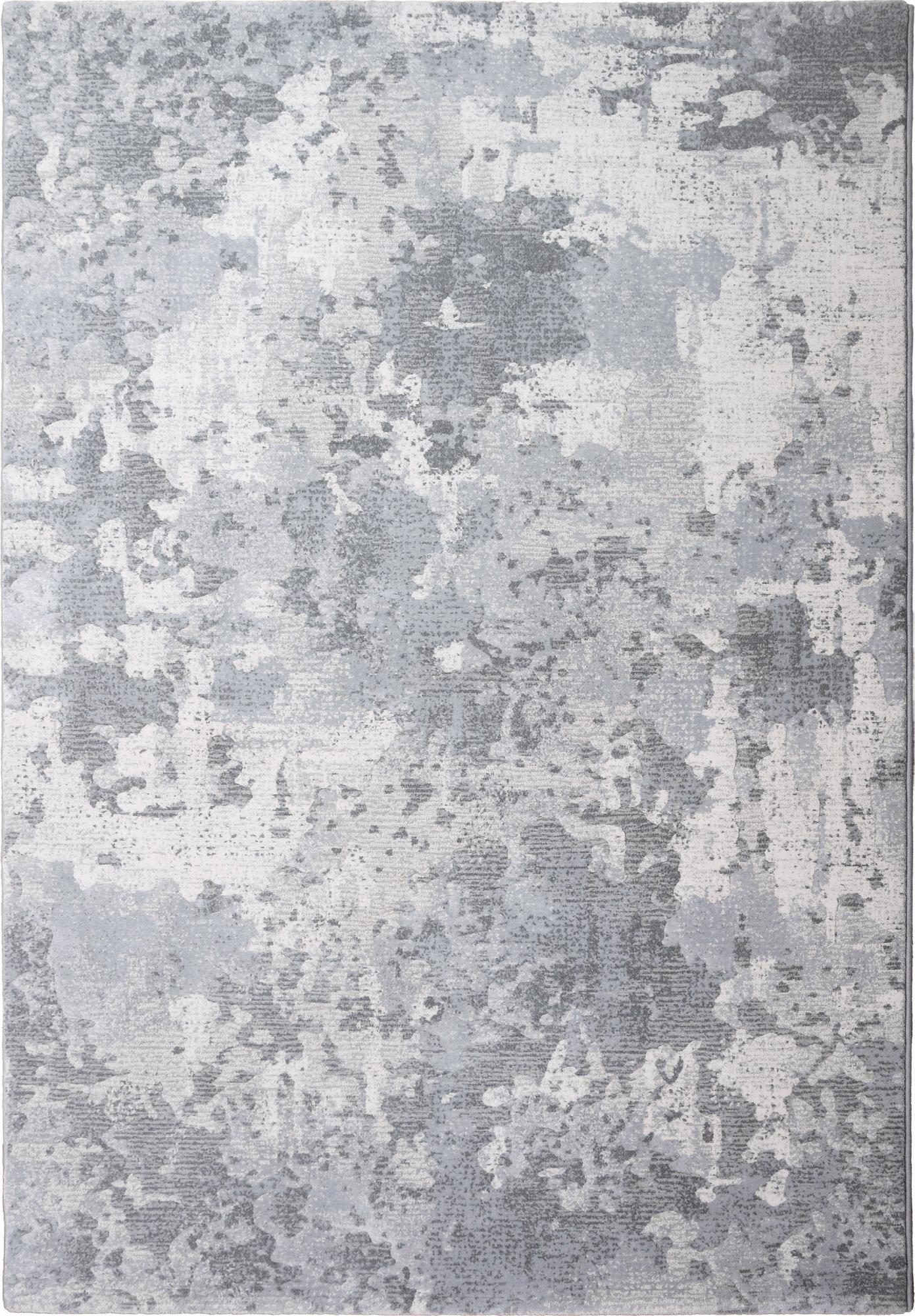 Alfombra polipropileno monetti gris rectangular 133x195cm