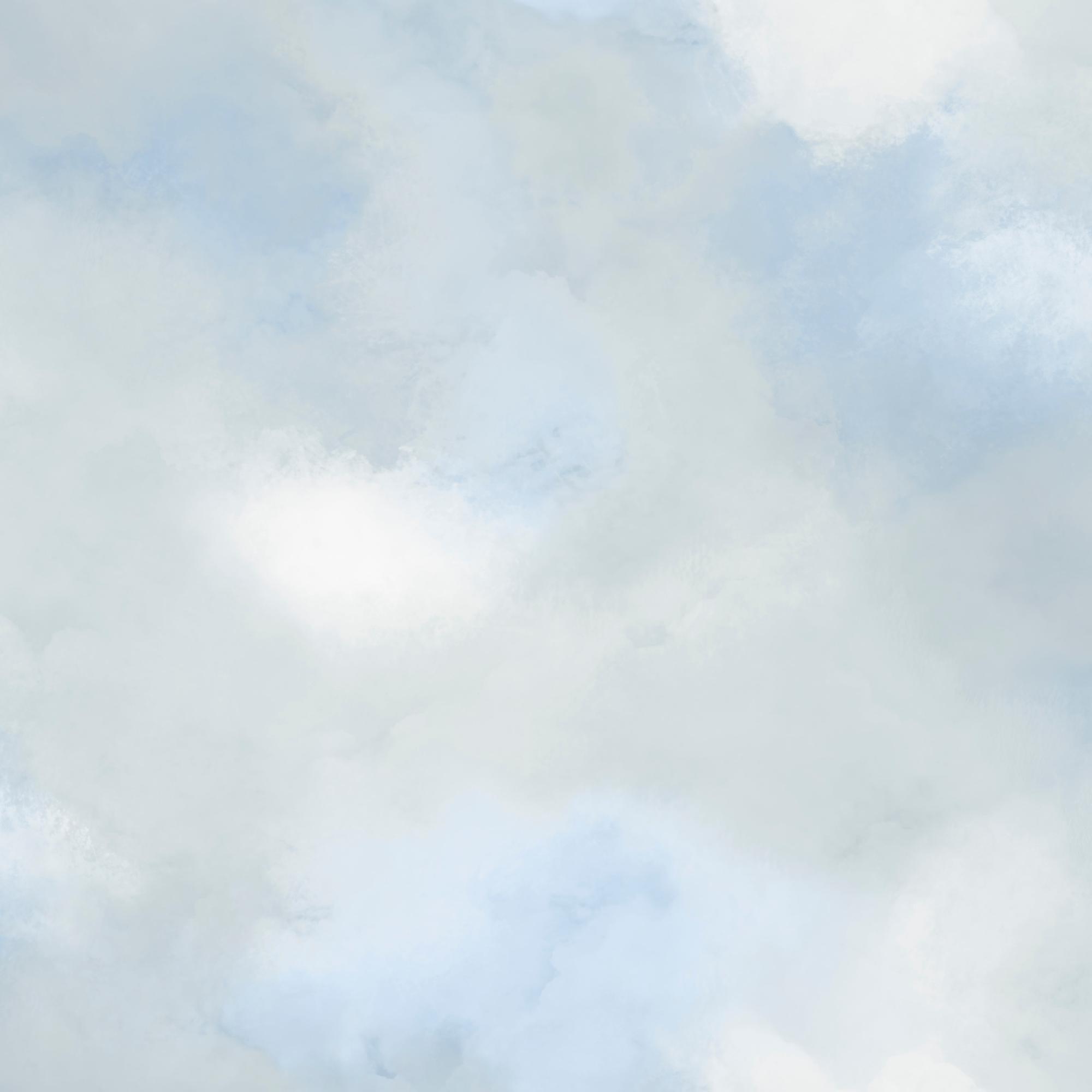 Papel pintado vinilo nubes azul