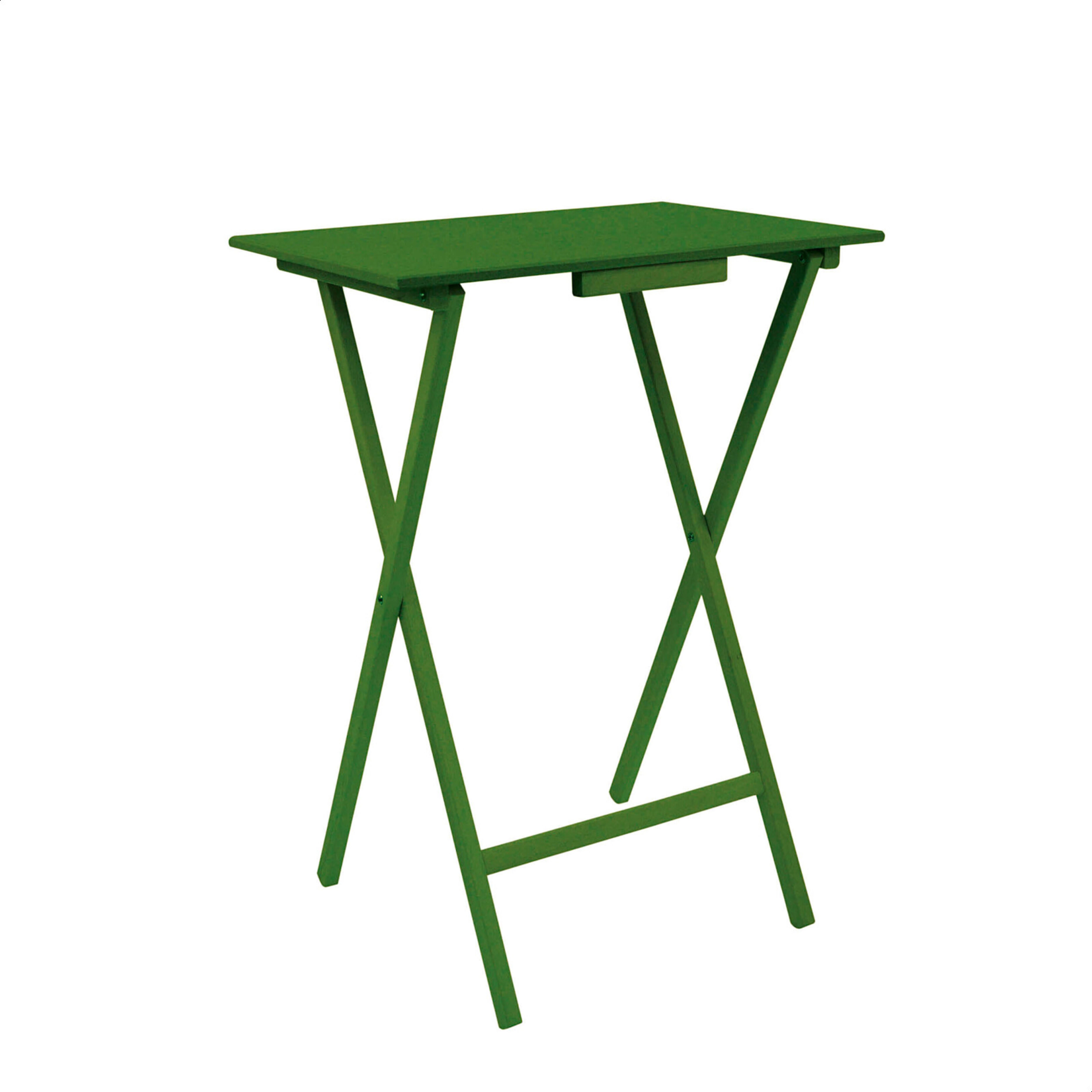 Mesita auxiliar plegable madera verde 48 x 65 5 x 35 cm de la marca Sin marca