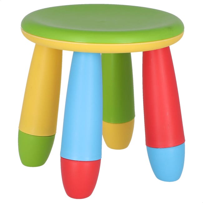 Taburete Infantil Desmontable Multicolor, Engrosado Con Una Fuerte