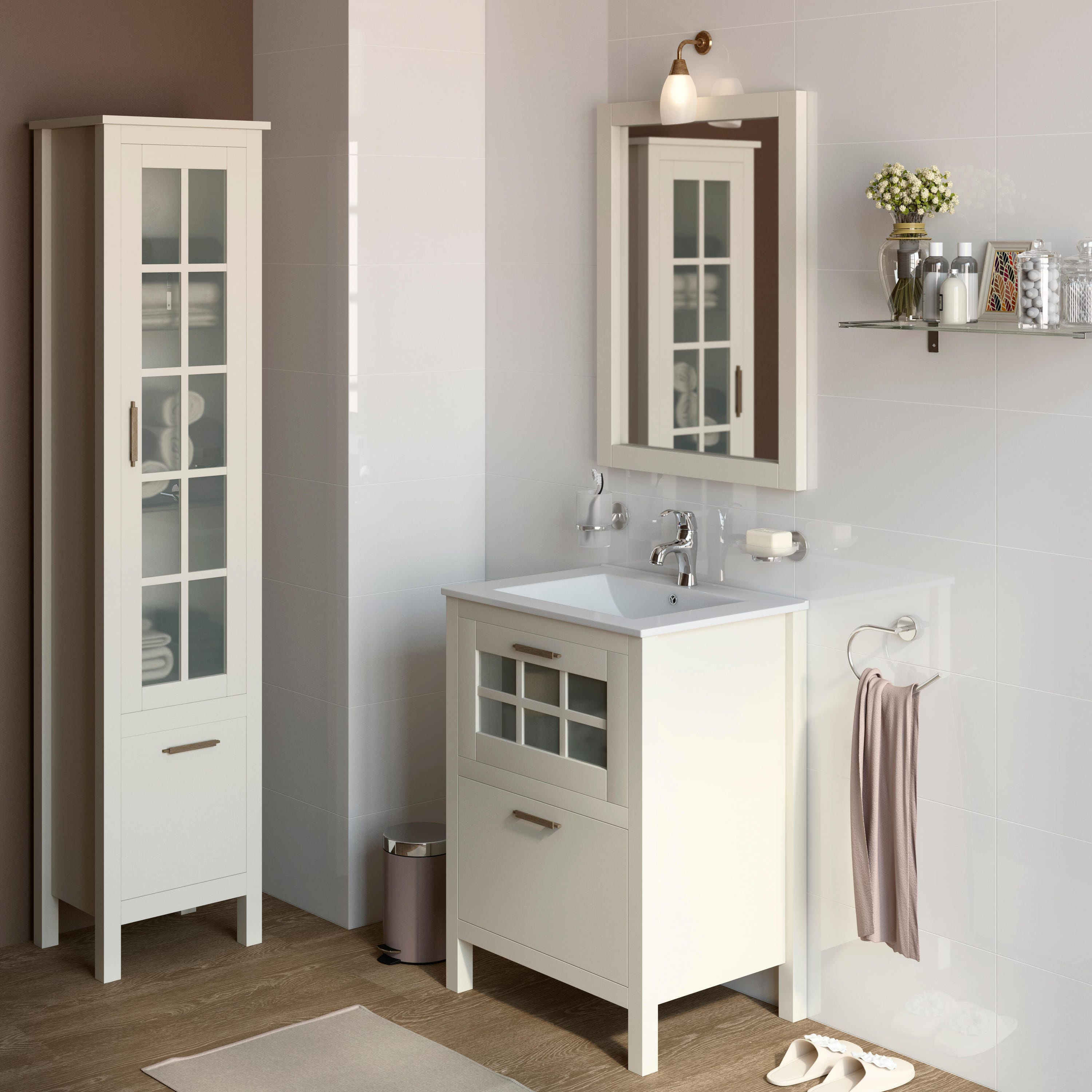 Muebles de baño sin lavabo · LEROY MERLIN  Muebles de baño, Muebles de  lavabo, Lavabos