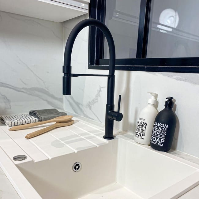 Grifo cocina negro 2025