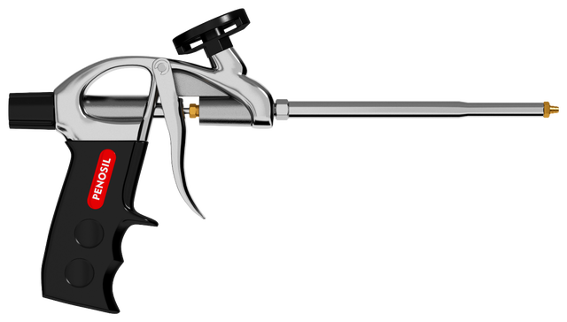Pistola de espuma expandible, pistola de pulverización de espuma de  material de acero inoxidable, pistola de espuma profesional de poliuretano