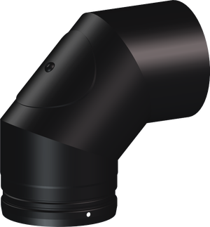 Reducción 100-80 M-H Dinak tubo vitrificado negro Deko Pellets
