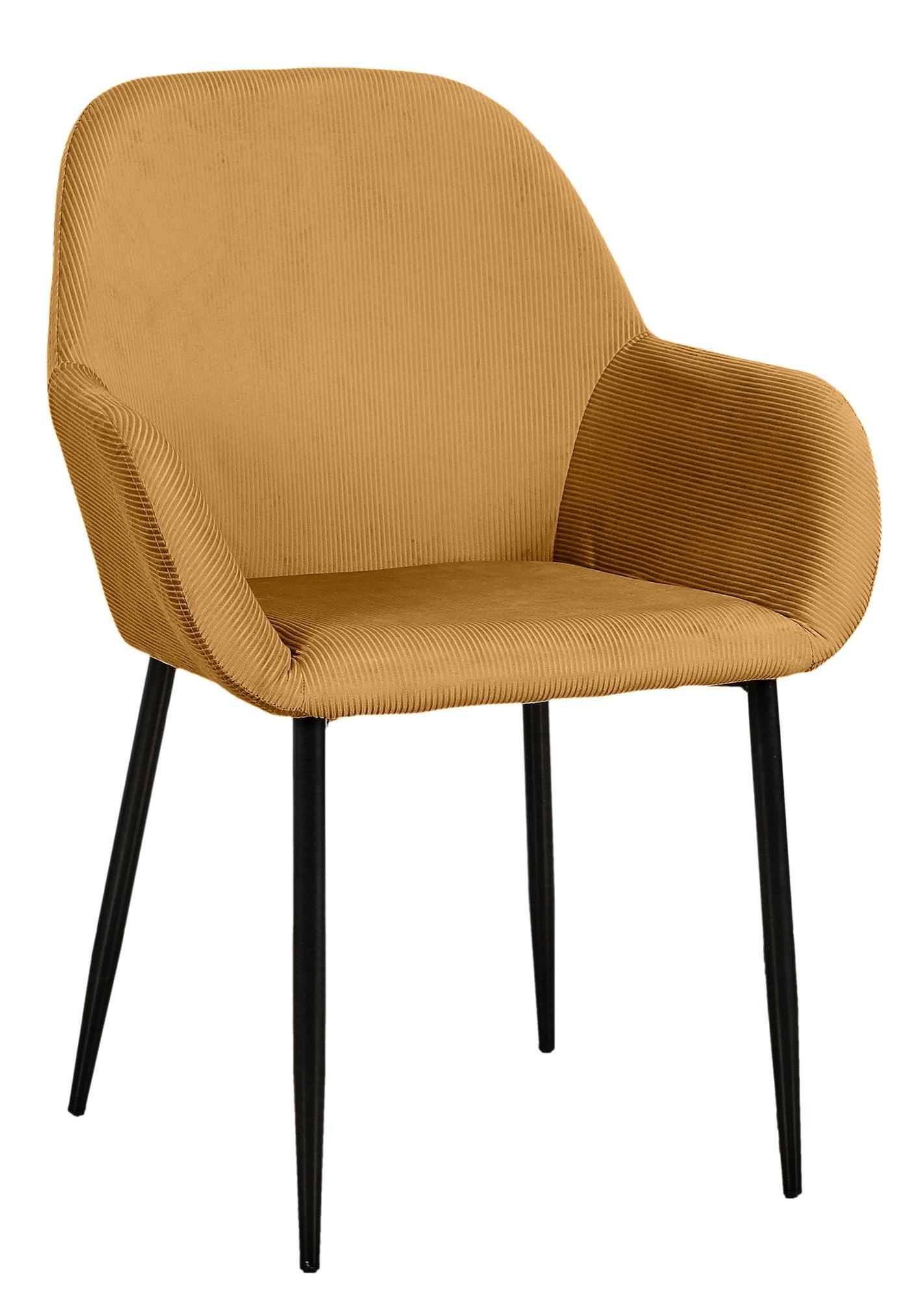 Set de 2 sillas de comedor giulia de madera color marrón de 85x55,7x59cm