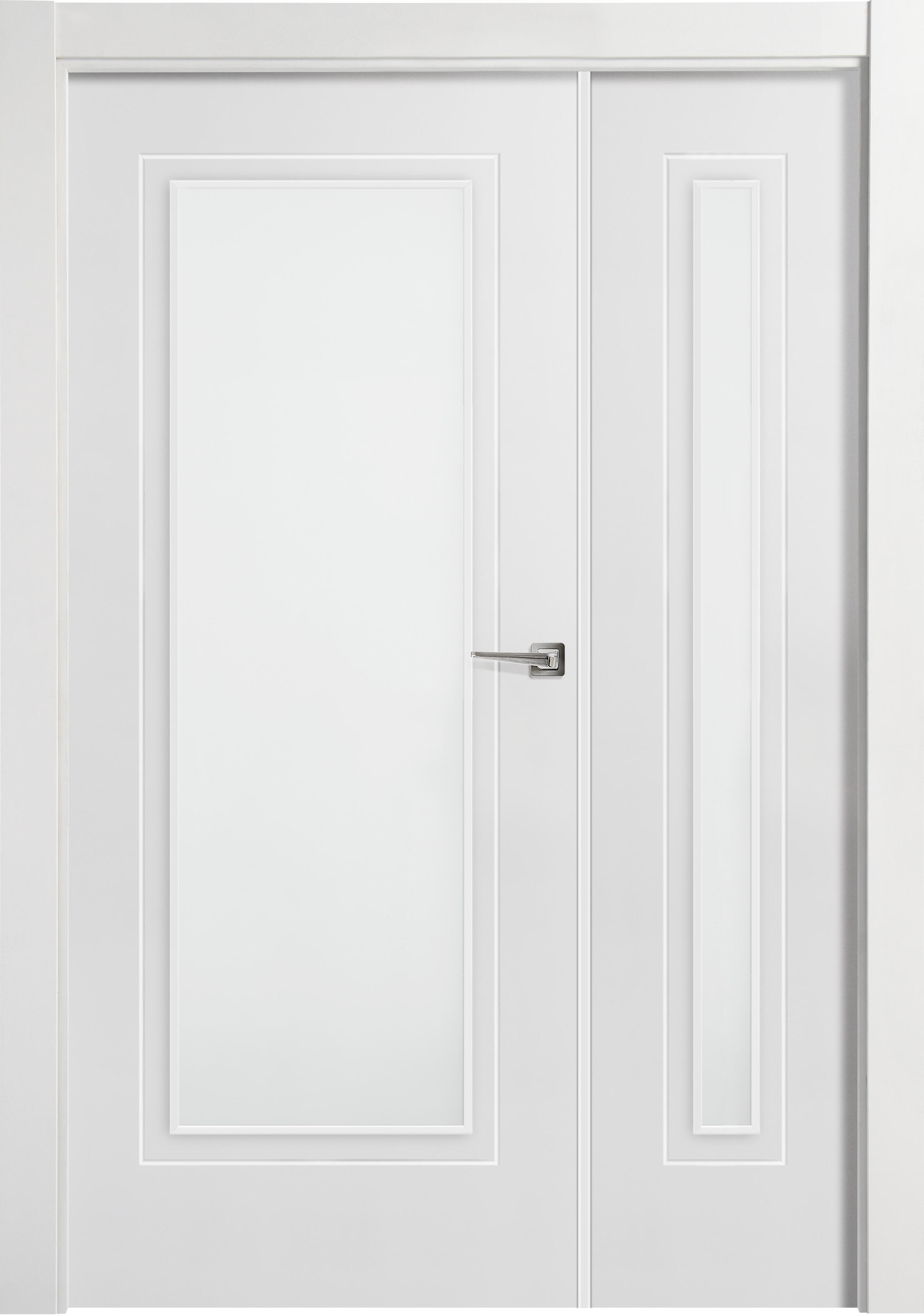 Puerta miramar blanco de apertura izquierda con cristal de 115 cm de la marca ARTENS