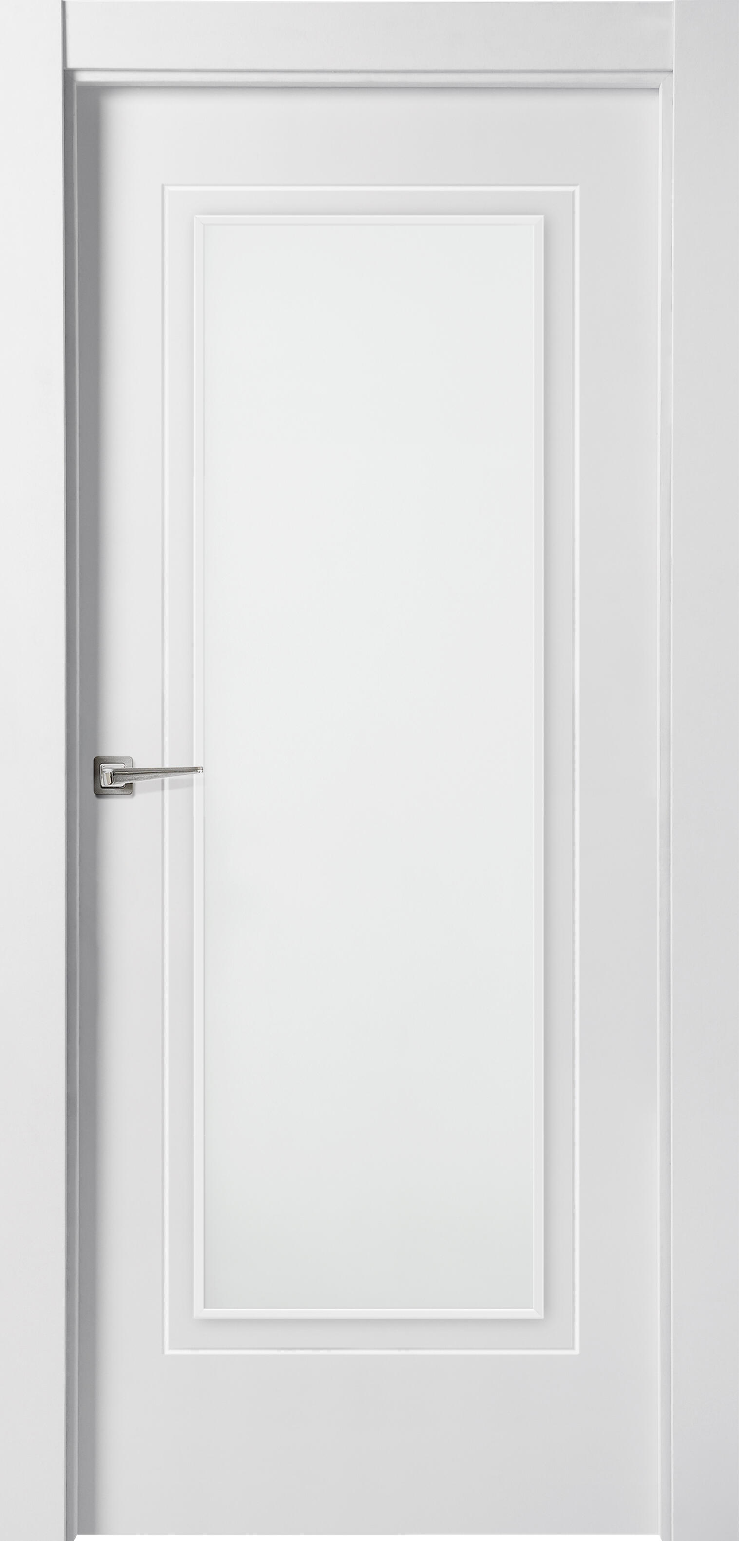 Puerta miramar blanco de apertura derecha con cristal de 11x82.5 cm