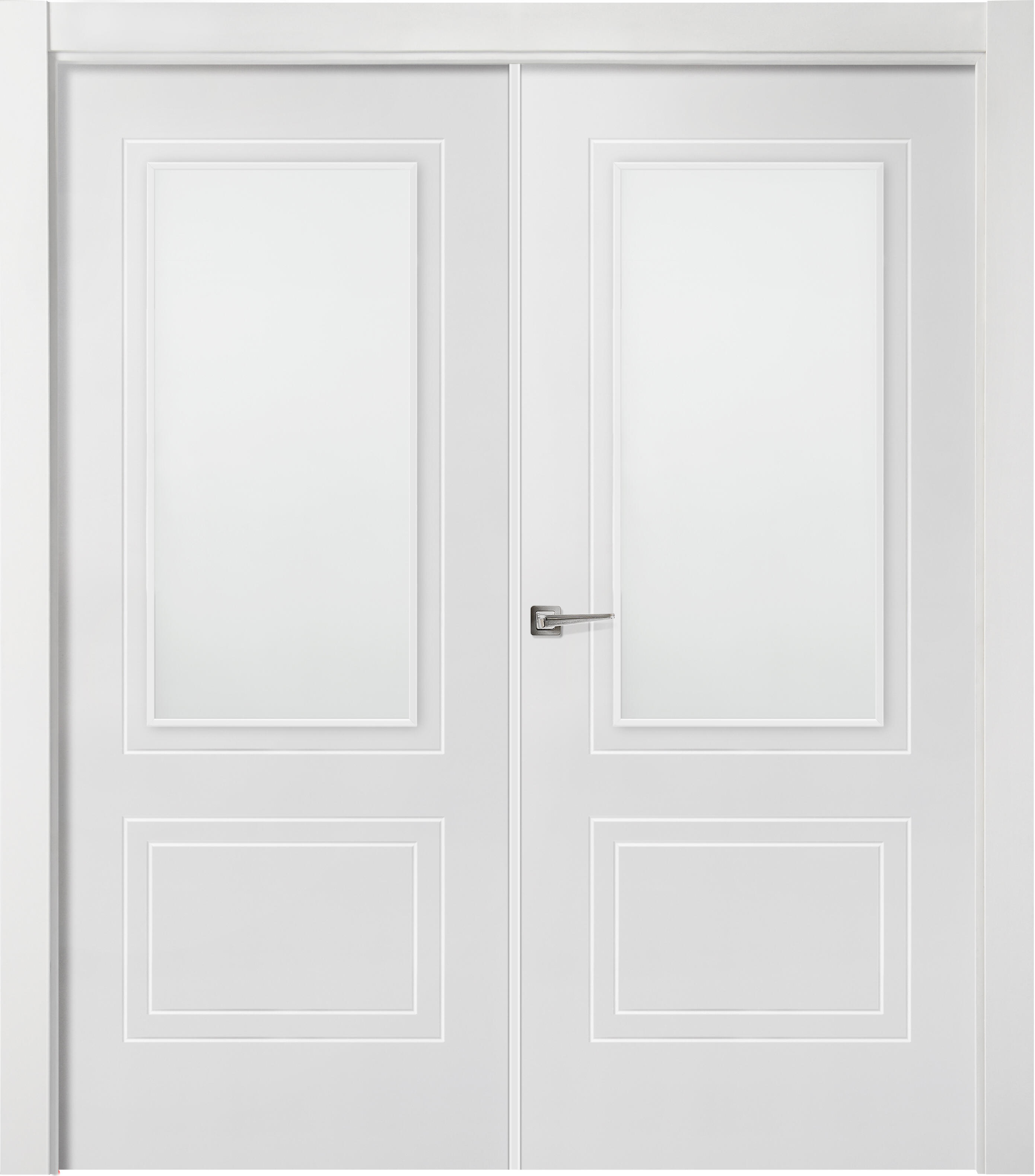 Puerta boston blanco de apertura derecha con cristal 145 cm
