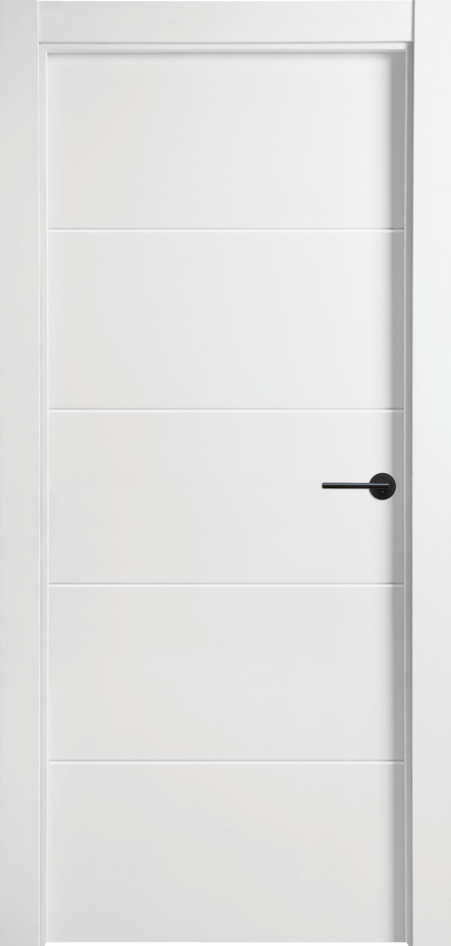 Puerta lucerna plus black blanco de apertura izquierda de 9x62.5 cm