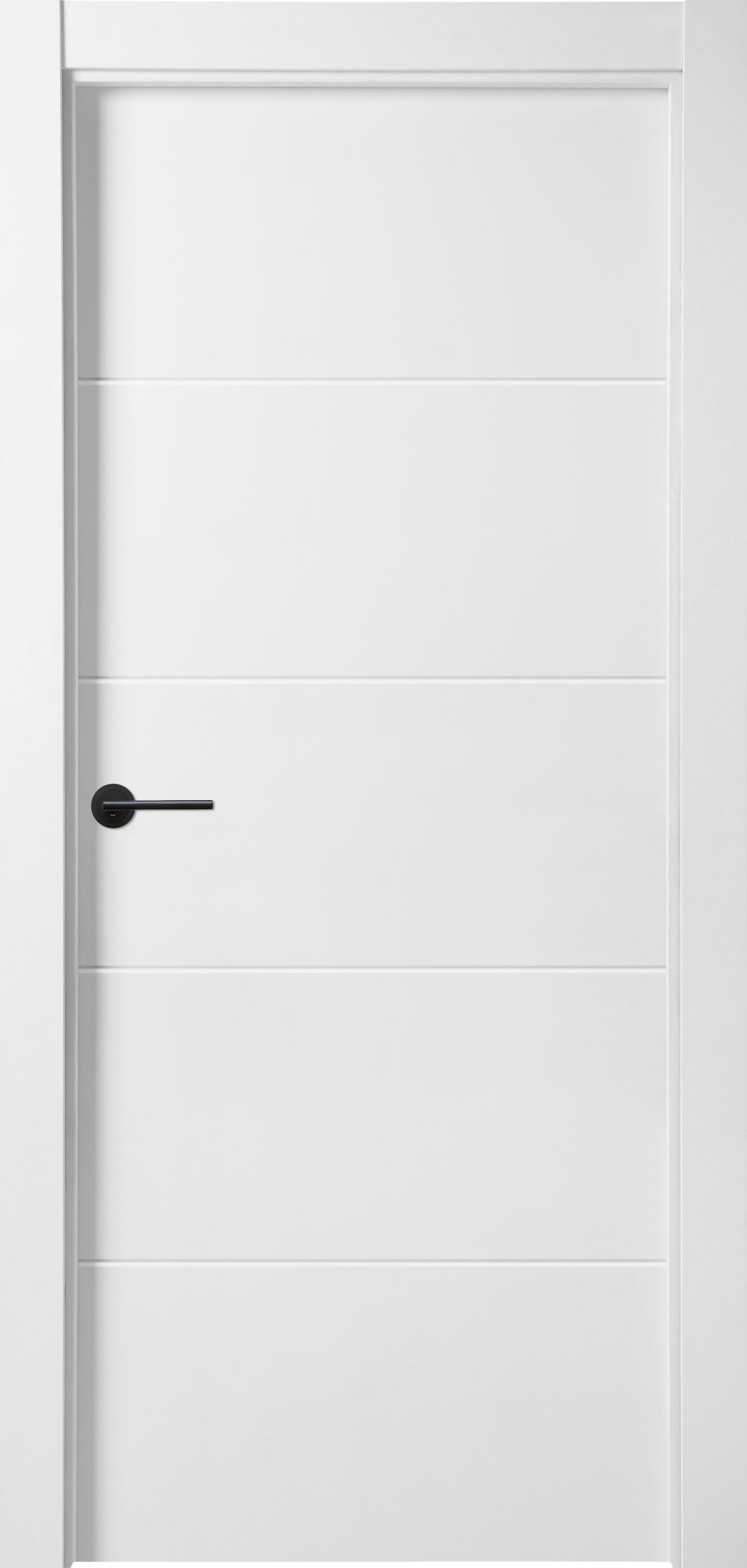 Puerta lucerna plus black blanco de apertura derecha de 9x72.5 cm