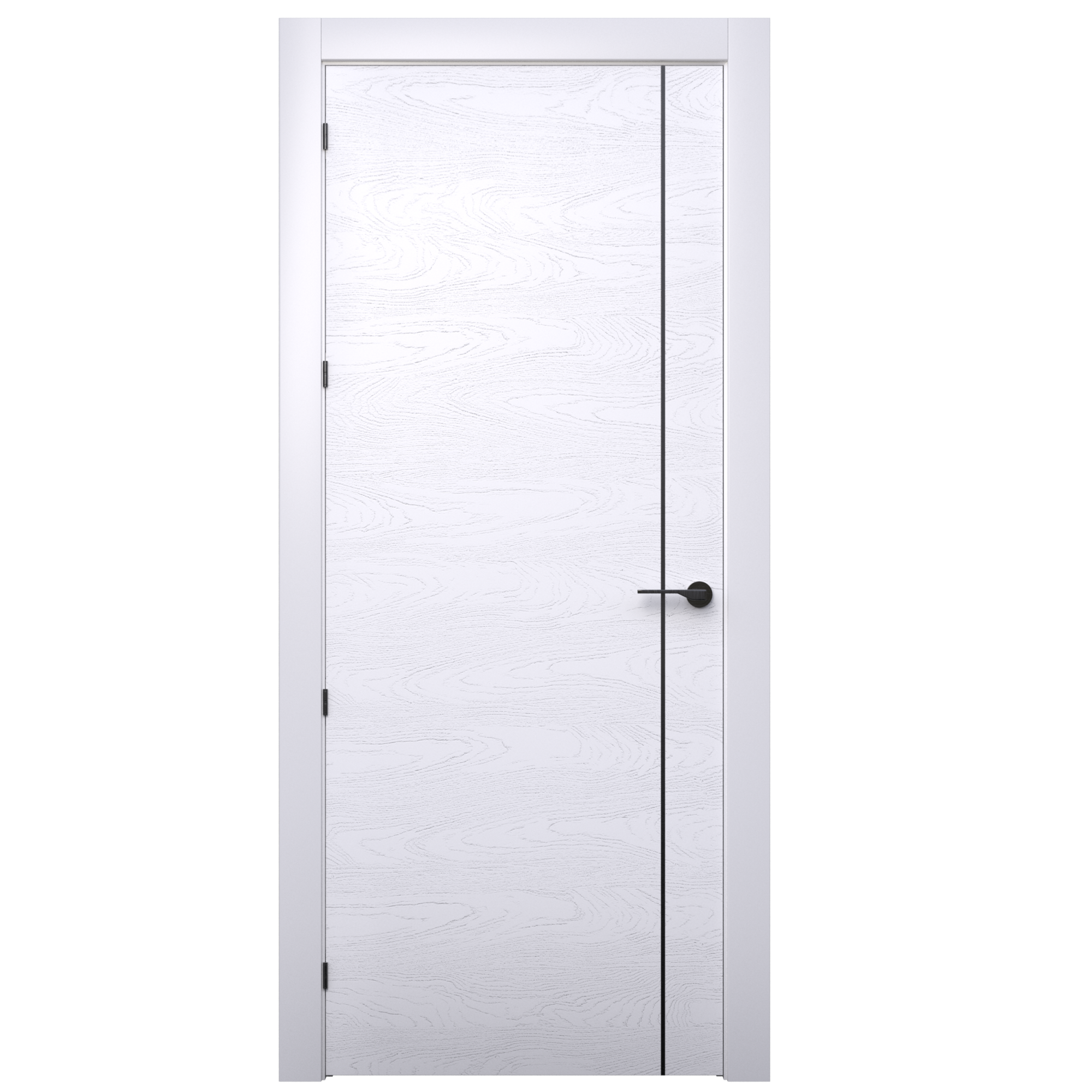 Puerta mencía premium blanco-negro apertura derecha de 62 5cm de la marca CASTALLA