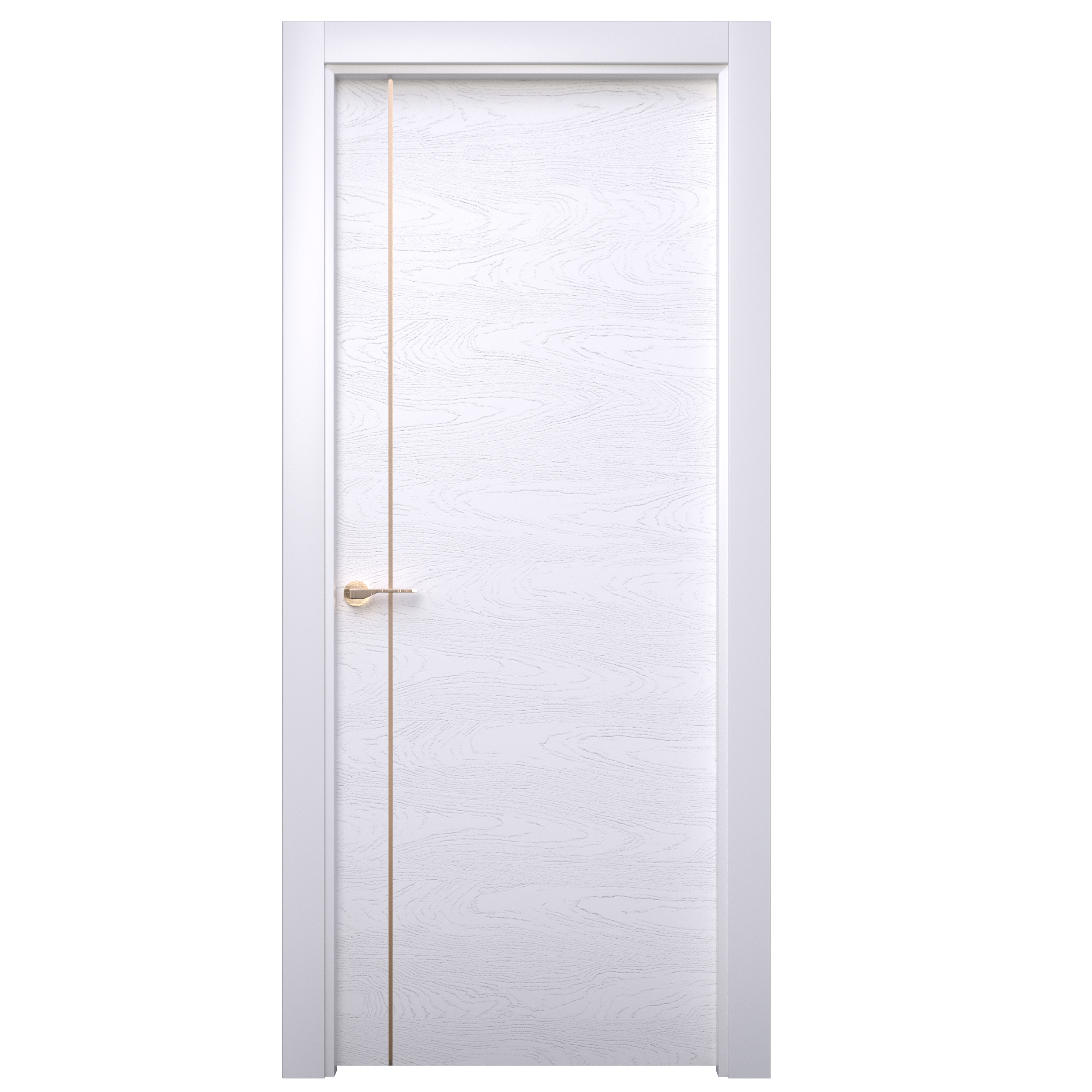 Puerta mencía premium blanco-oro apertura derecha de 9x62 5cm de la marca CASTALLA