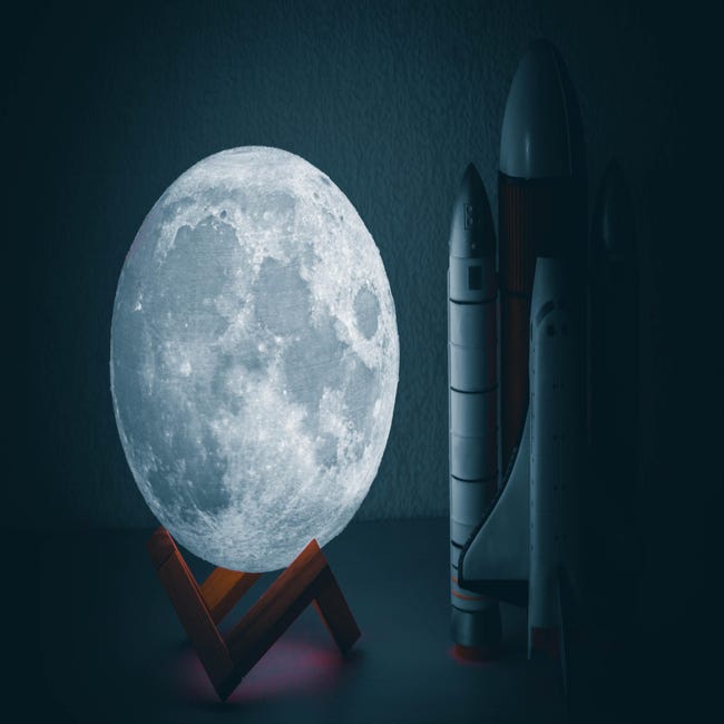 Lámpara en forma de luna 15, 18 y 22 cm
