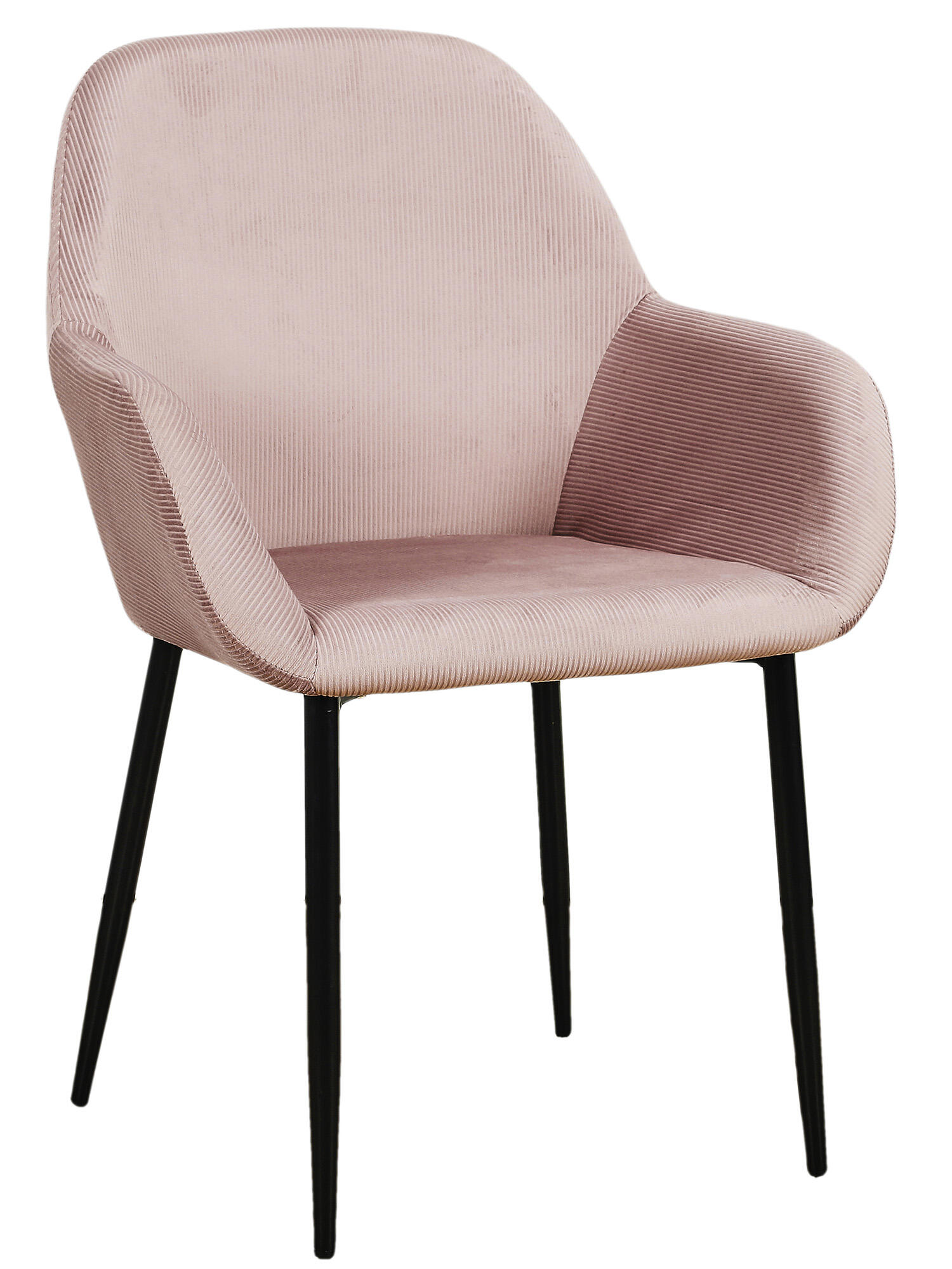 Set de 2 sillas de comedor giulia de madera color rosa de 85x55,7x59cm