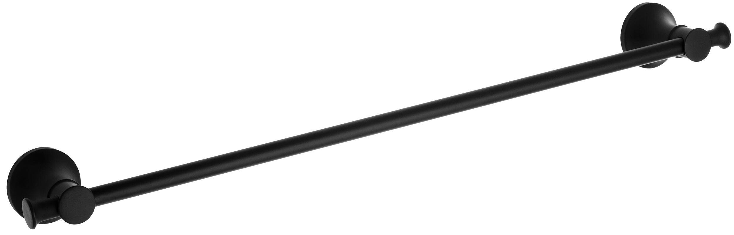 Toallero cardiff negro 60x5.5 cm