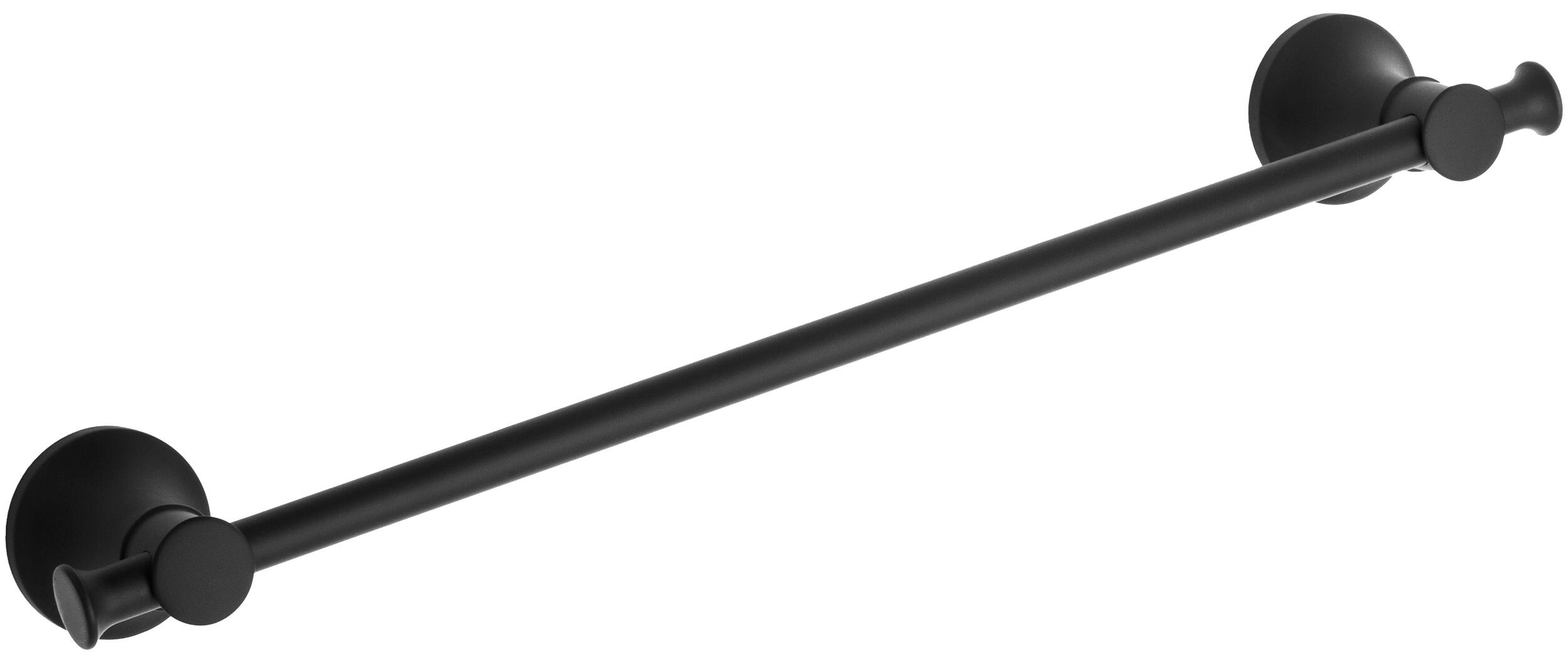 Toallero cardiff negro 45x5.5 cm